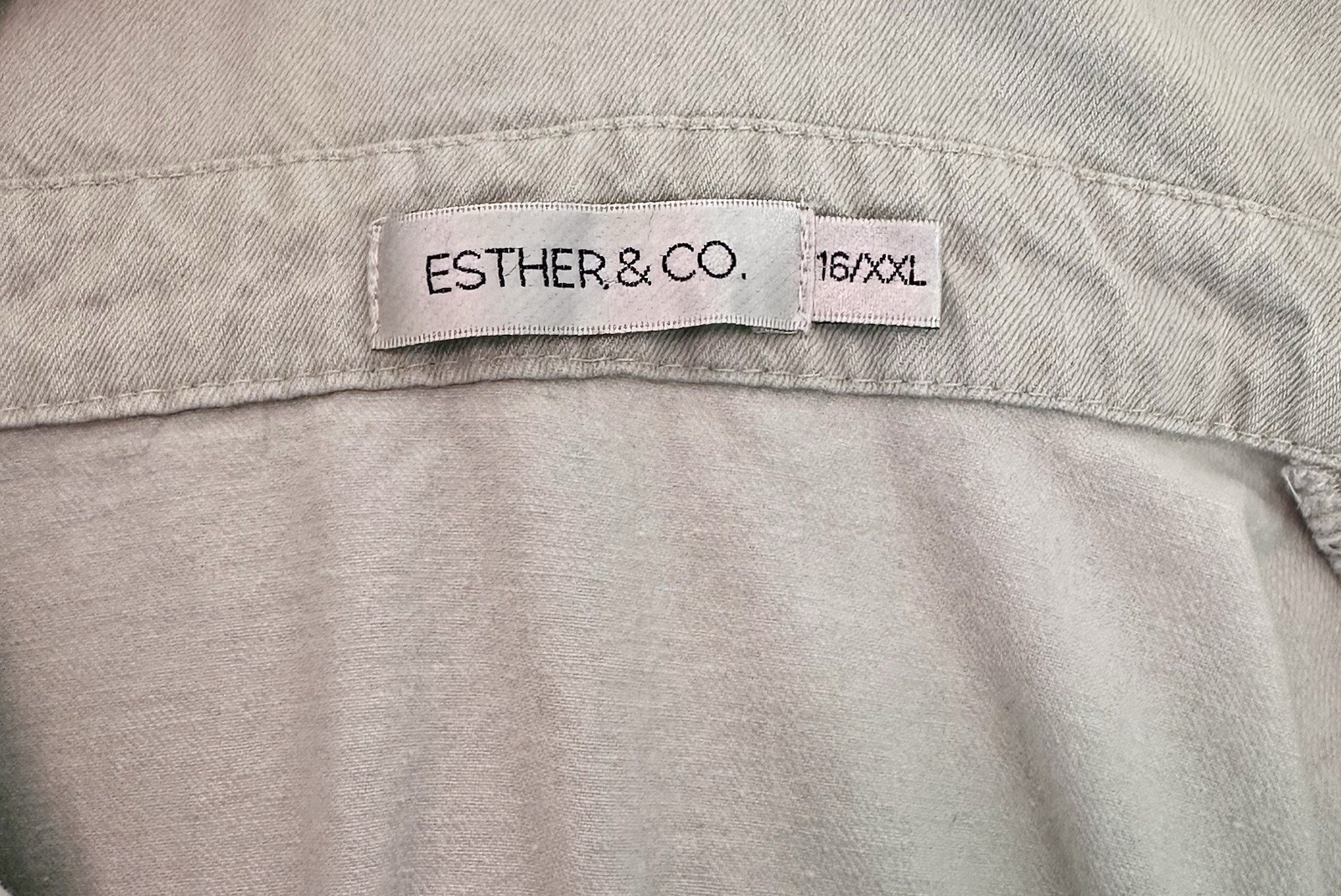 Esther & Co Light Blue Cotton Chambray Tiered Short Dress Women’s XXL/16