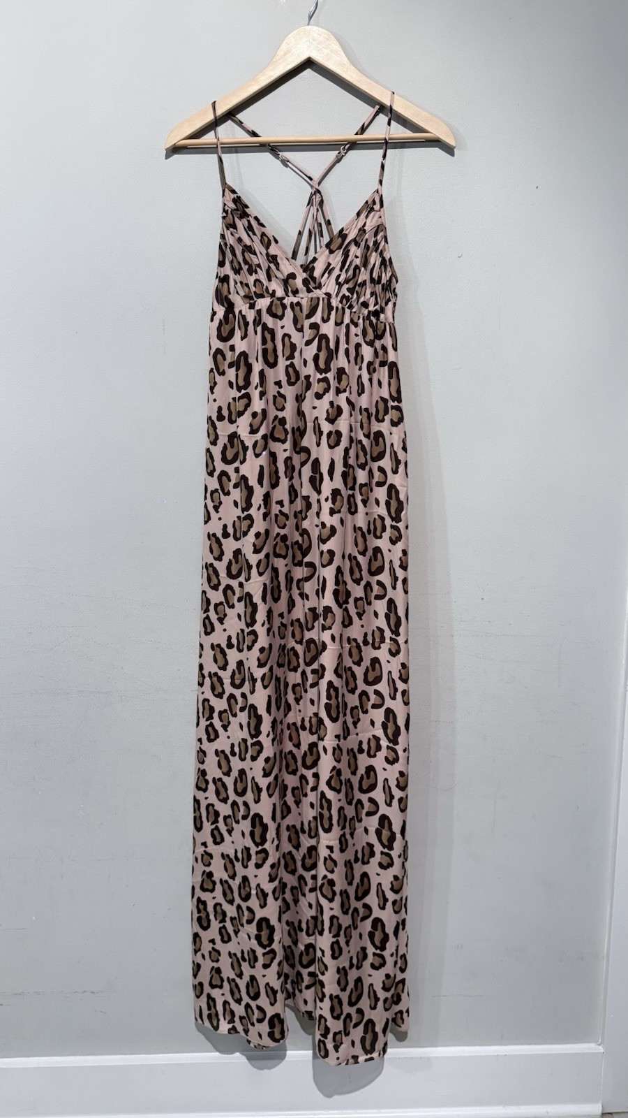 A/X Armani Exchange Women Cheetah Print Maxi Dress Sz 4-Small Party Cocktail