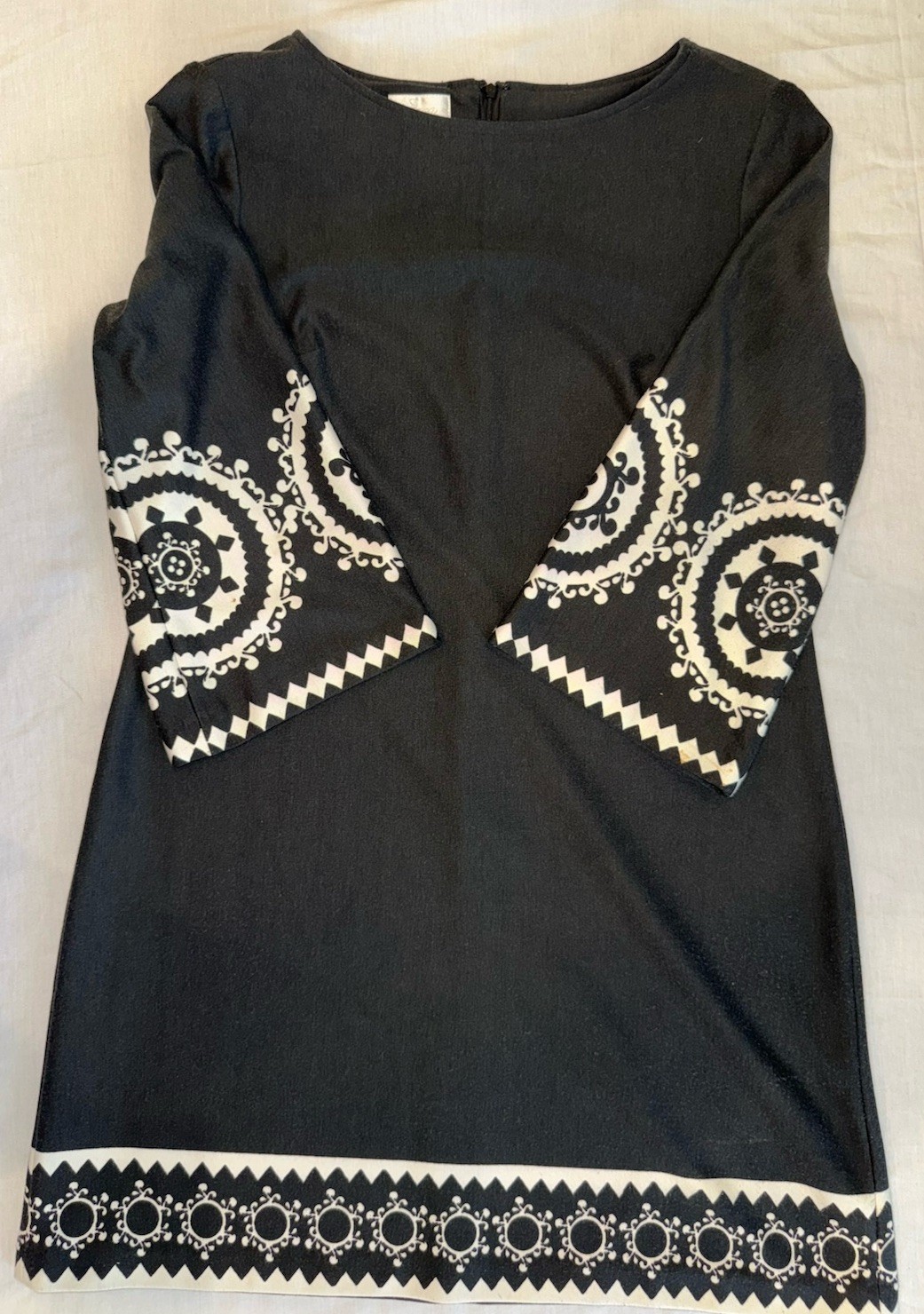 Dana Morgan Dress Women 14 Black & White Adorable Dress.