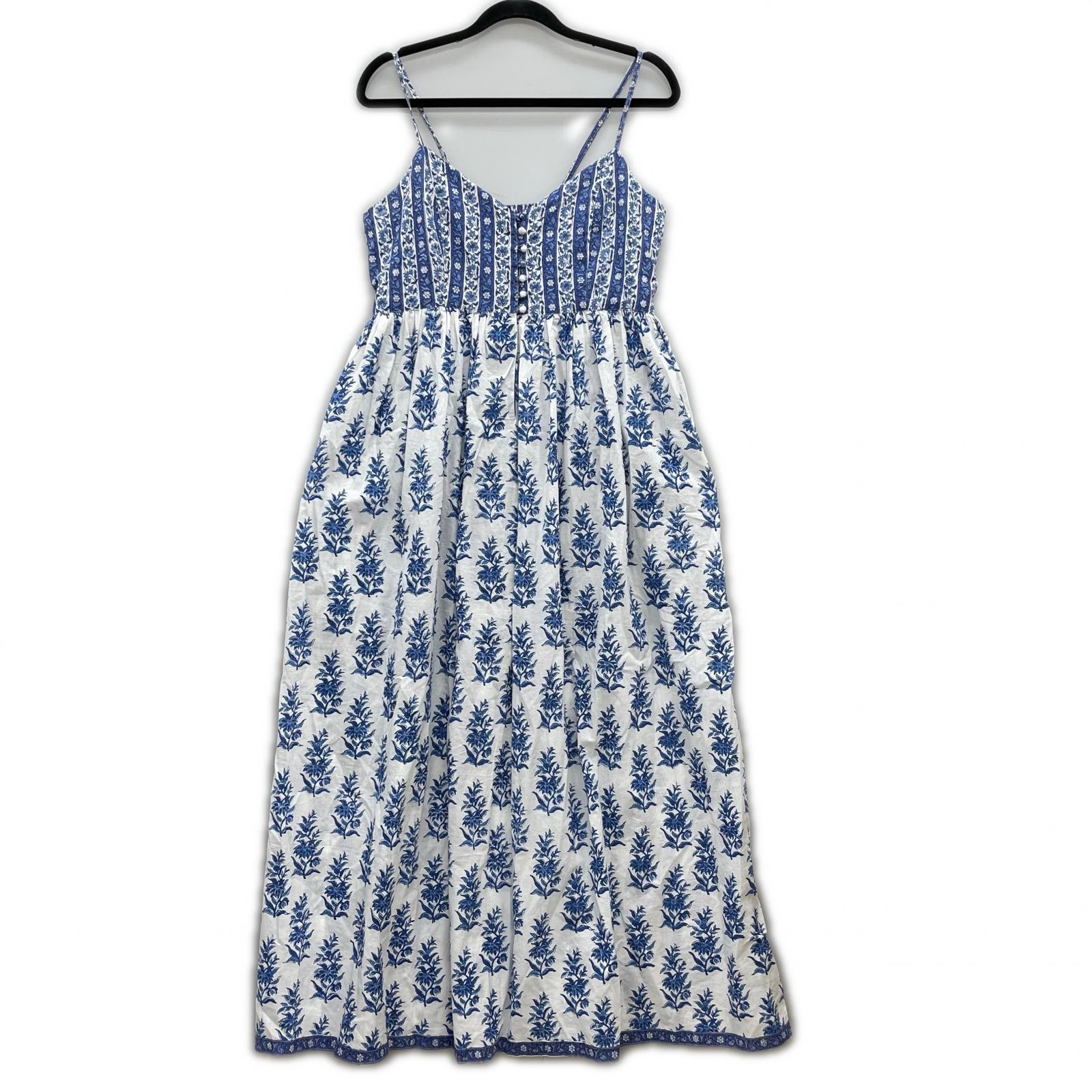 ANOKHI All-over print camisoleone piece sizeS/White x blue