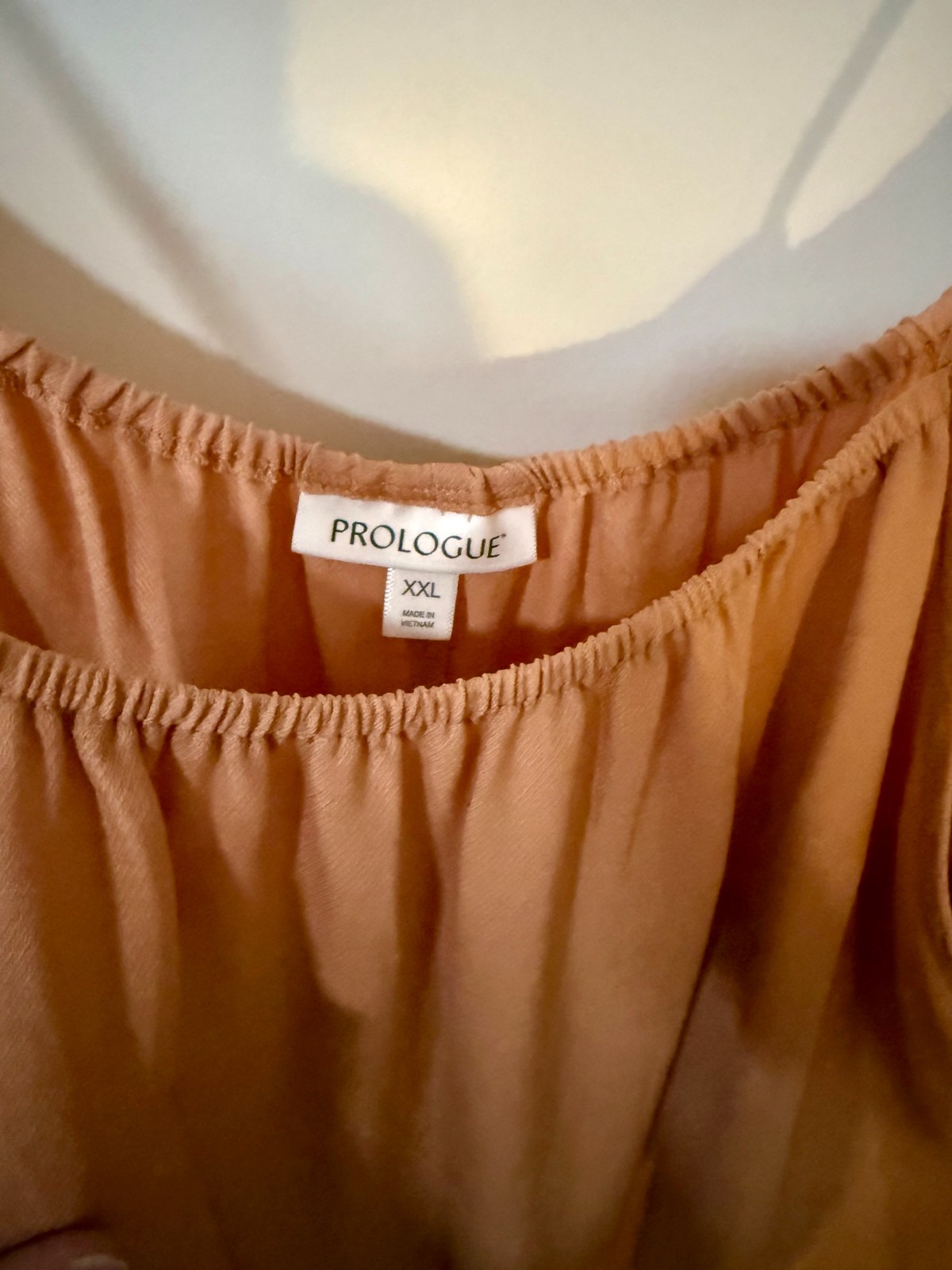 PROLOGUE MAXI SLEEVELESS DRESS HONEY TEA COLOR SIZE 2XL 100% POLYESTER