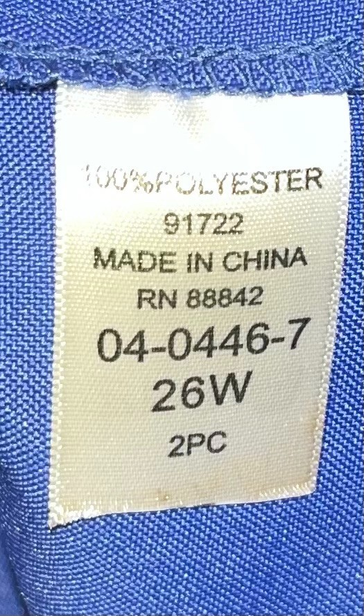 Roaman’s Size 26W 2 Pc Sleeveless Sheath Dress W/ Short Sleeved Jacket ~ Blue