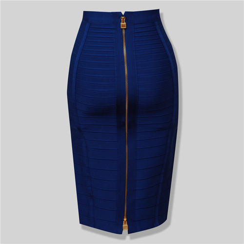 2021 New Women Zipper Rayon Bandage Skirt Day Party Pencil Skirt Top Hot