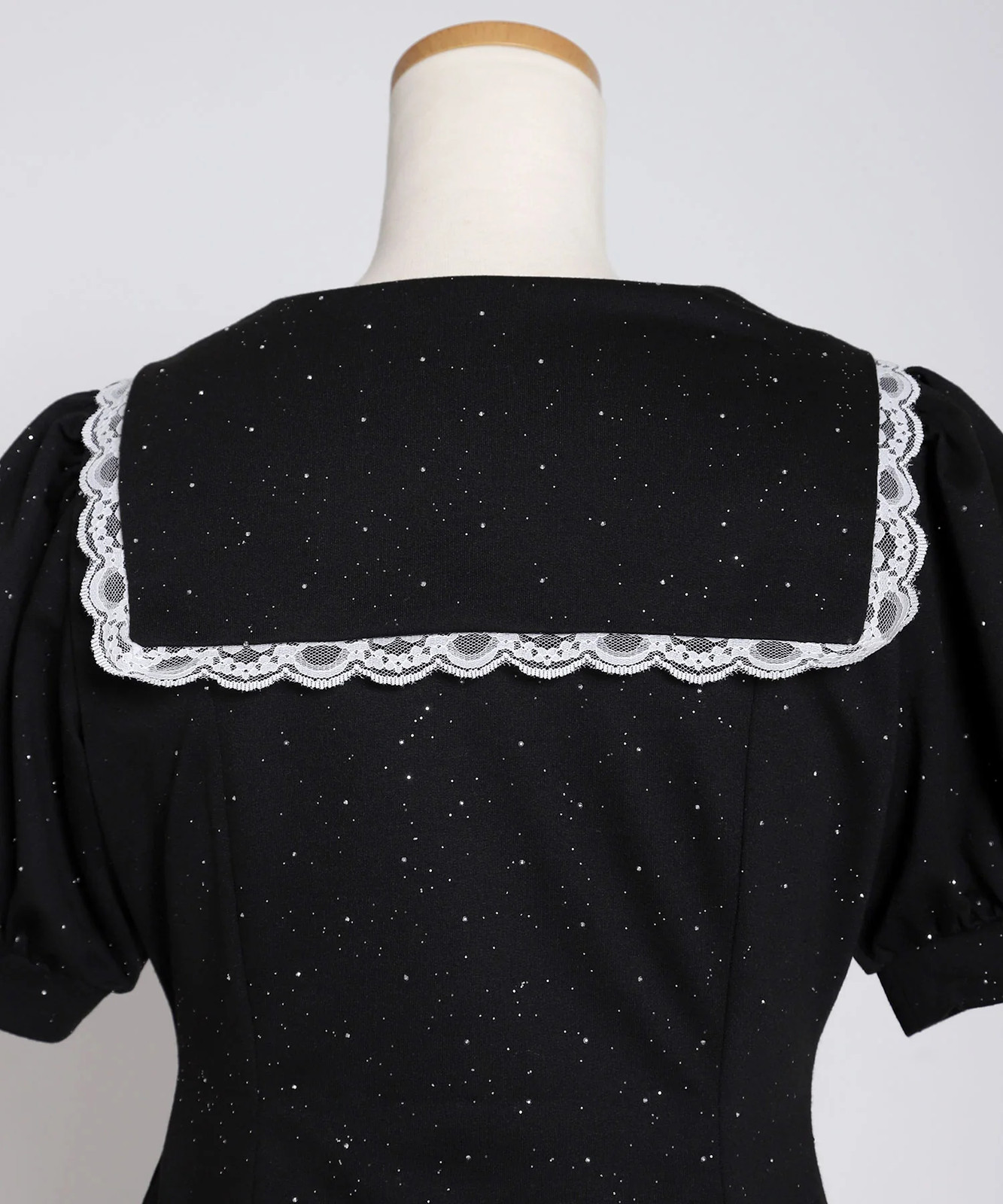 Front Zip Sailor-color glitter sweatshirt mini dress large sizes Jirai New