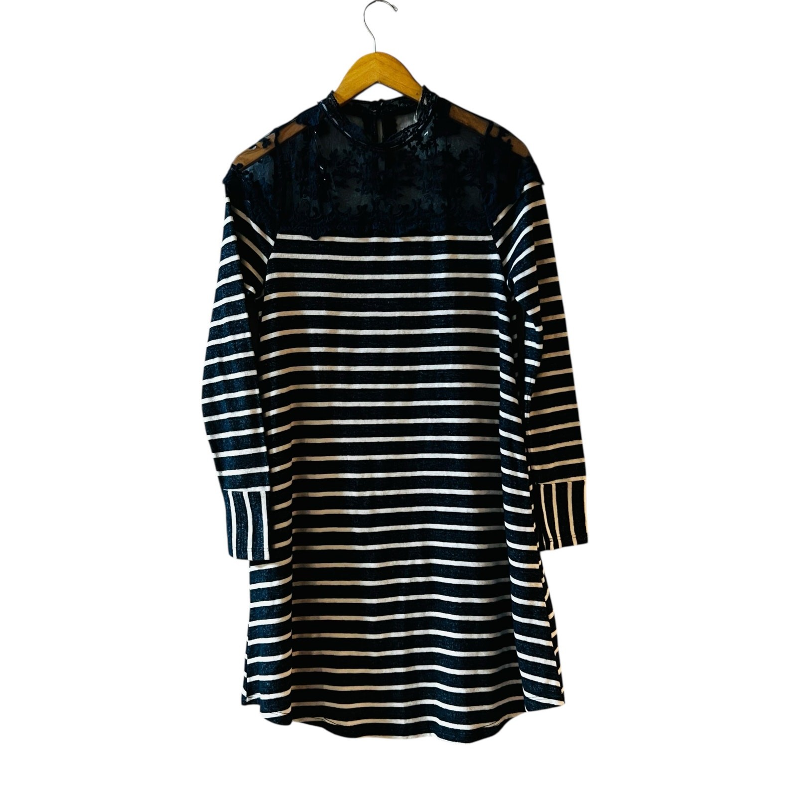 Andree By Unit Striped Long Sleeve Sweater Dress Size S Small NWT
