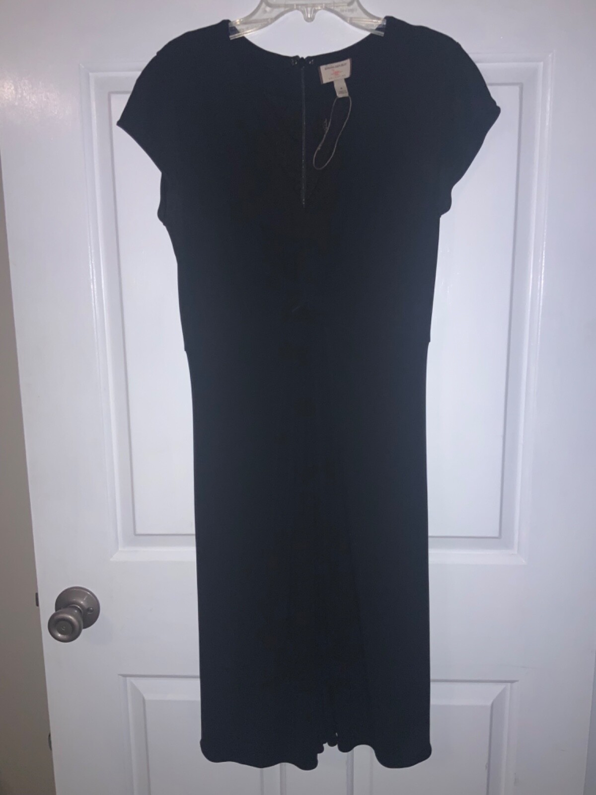 🌸Banana Republic Black Dressy Cap Sleeve Stretchy Size 4 Dress NWOT 🌸