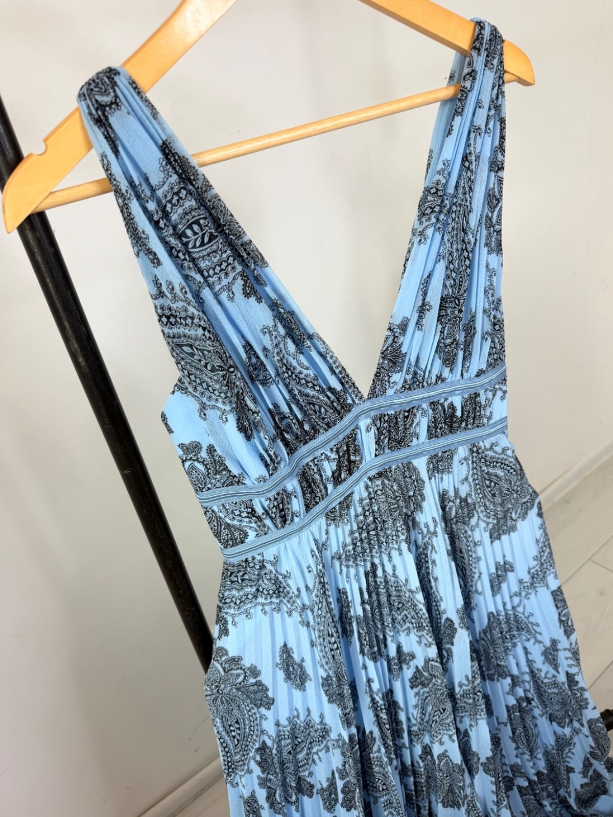 Sandro Paisley Print maxi dress