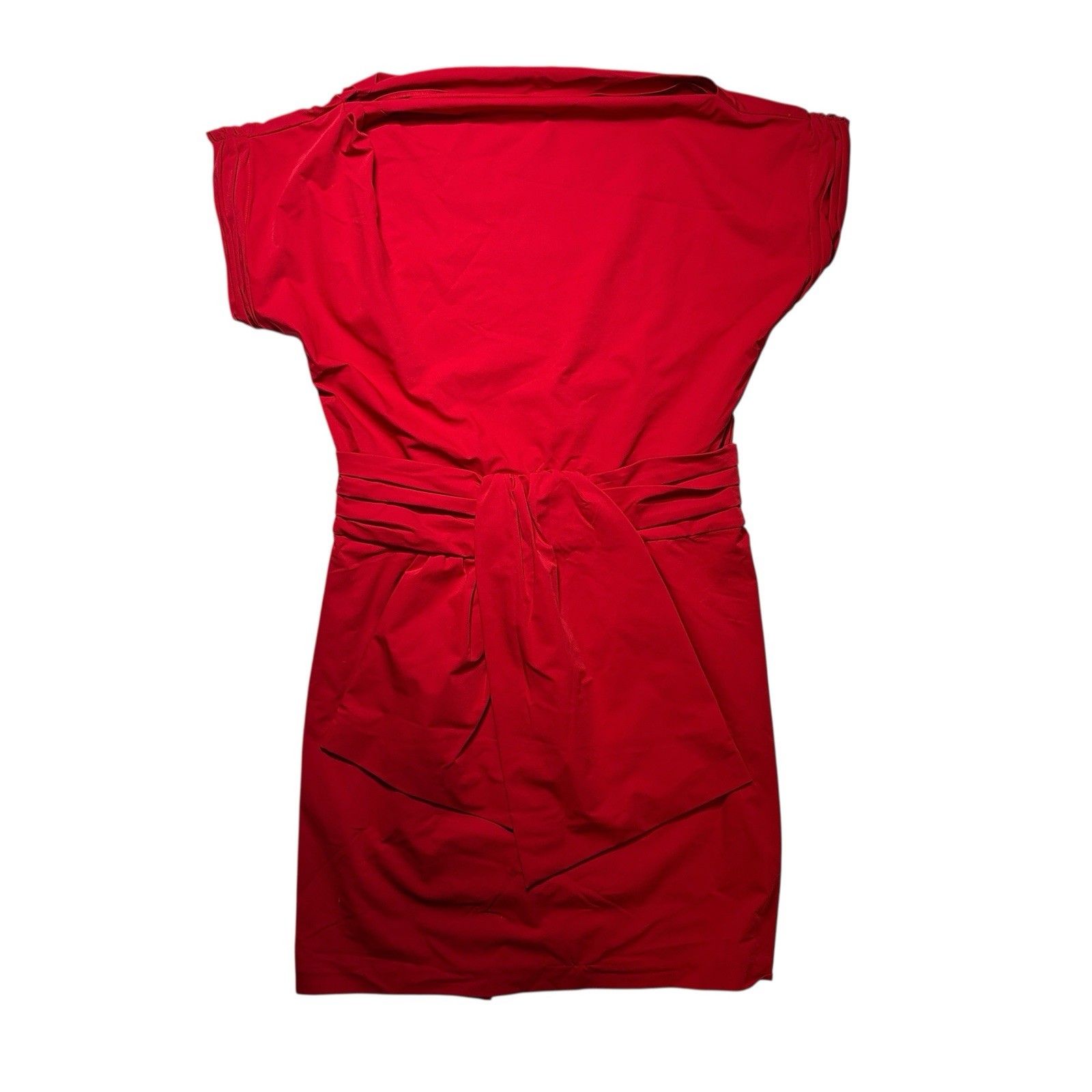 Diane Von Furstenberg “Heaton” Red Bow Dress