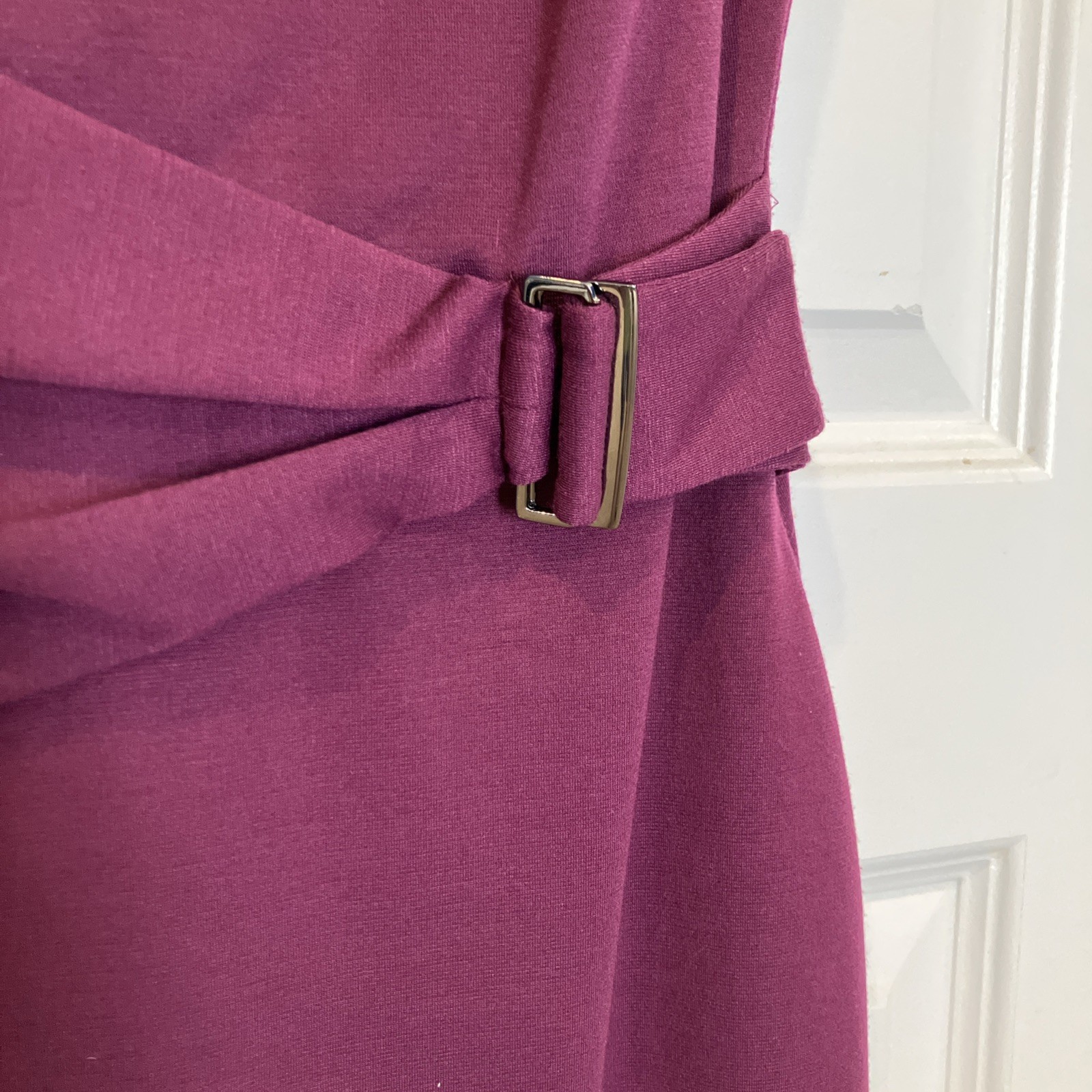 EUC CHAPS Purple Plum Dress Size 6 Knee-length