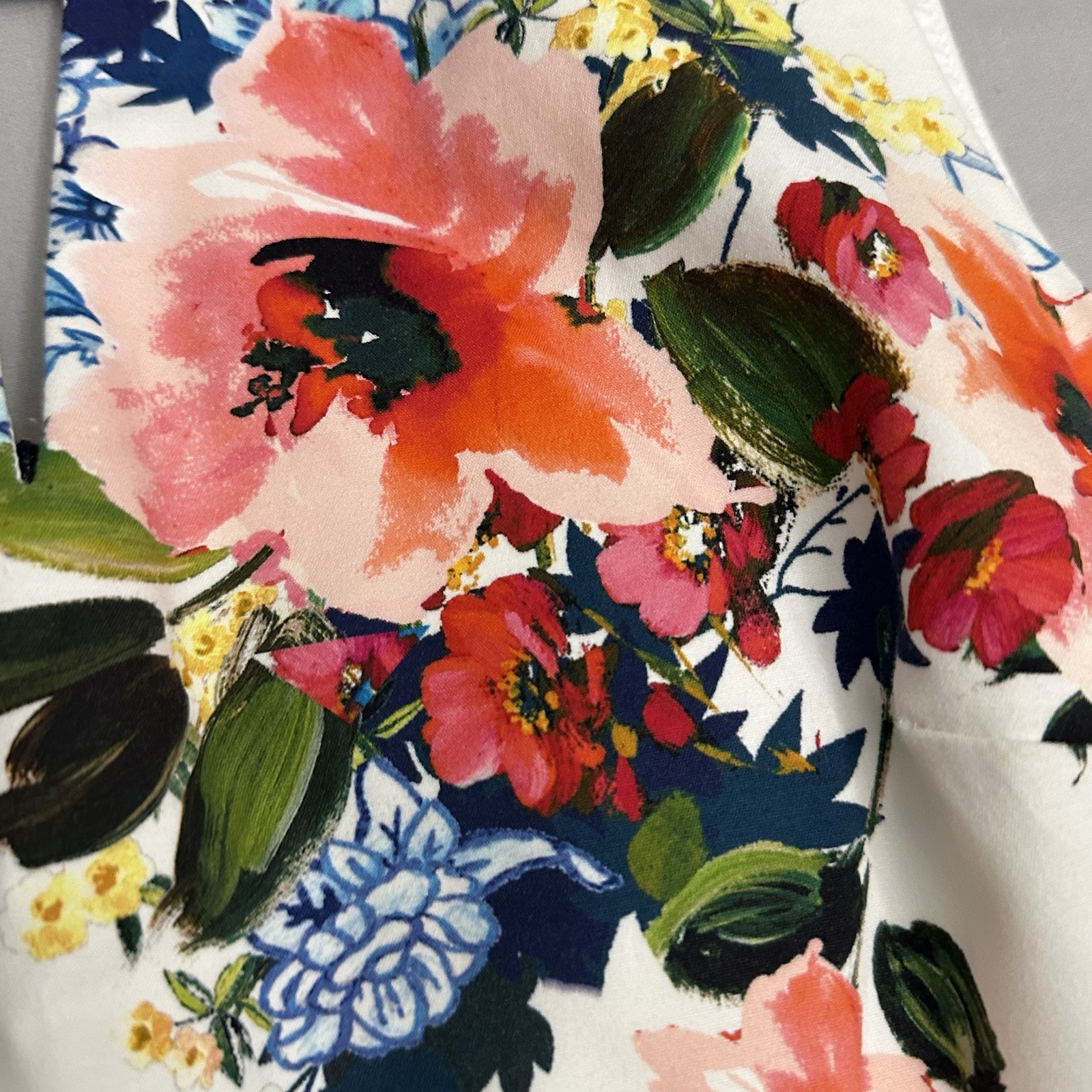 Phase Eight Dress Womens US 10 UK 14 Multi Floral Wedding Guest Occasion Navy