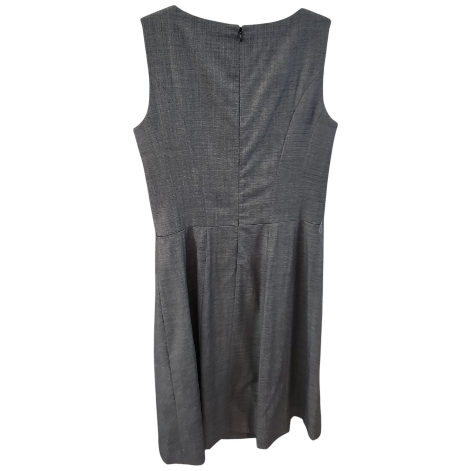 Brooks Brothers Vitale Barberis Canonico Wool Sleeveless Dress 8 Silk Made Italy