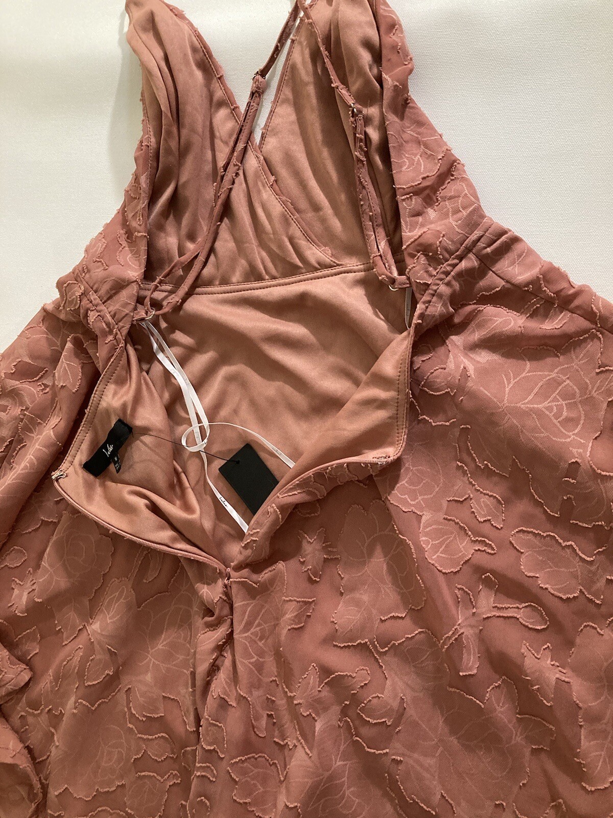Lulus Dress New W/Tags Size M Jrs Dusty Rose Mini Sundress Hand Wash Only Pretty