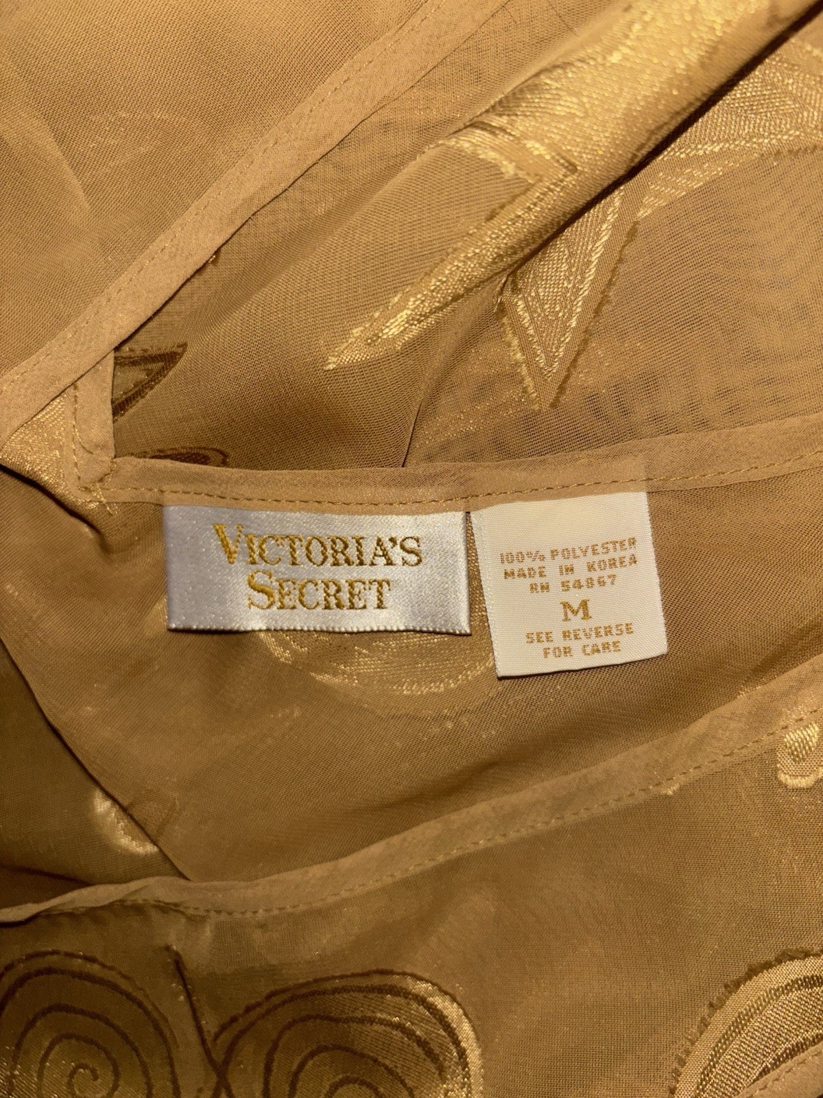 Vintage Victoria’s Secret Gold Label Sheer Celestial Long Dress
