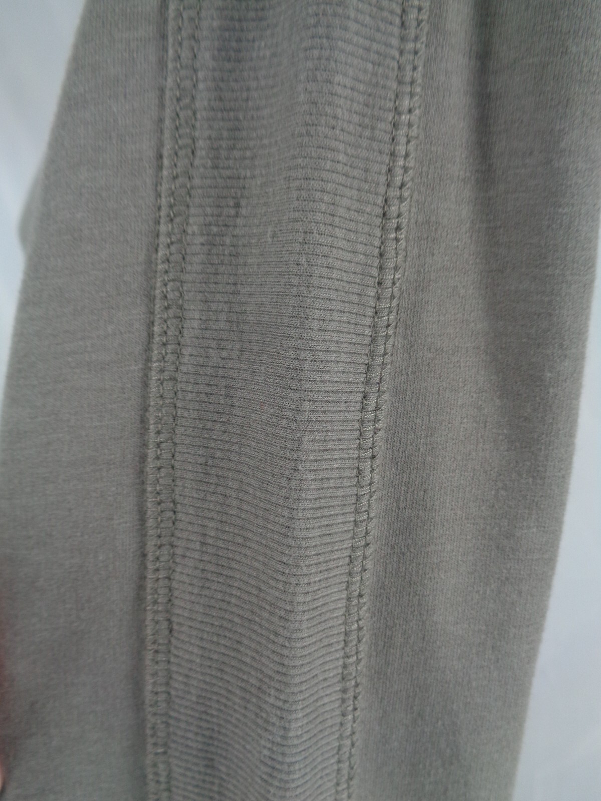 Pure Jill J Jill Harmony Portobello Dress Sz Medium Ribbed Trim Pima Cotton New