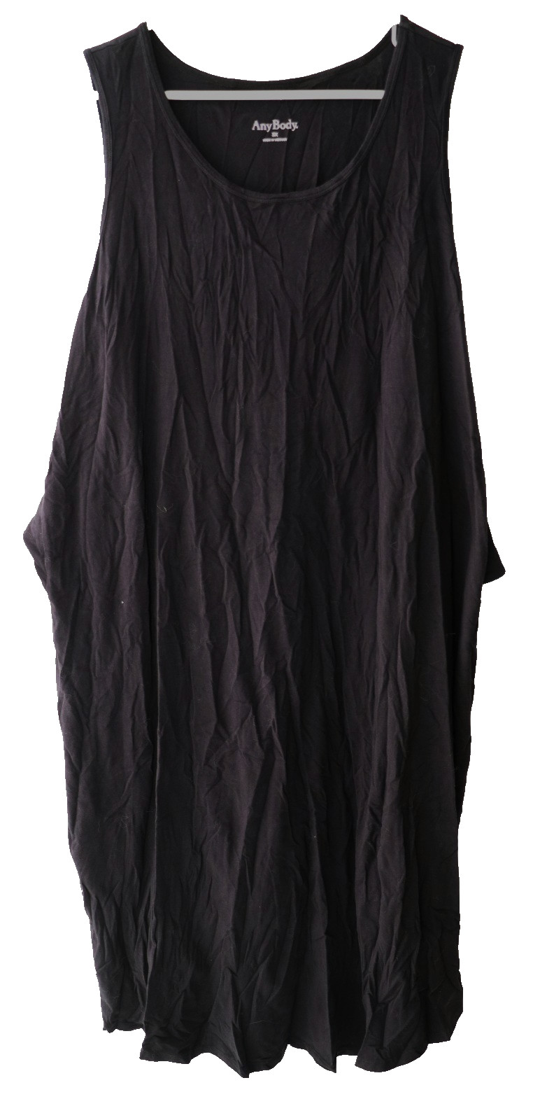 Anybody Black Tank Tie Back Jersey Midi Dress Women’s Plus Size 3X Pre-owned
