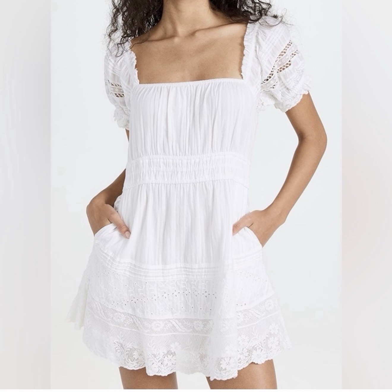 love shack fancy dress Medium white, pre-owned