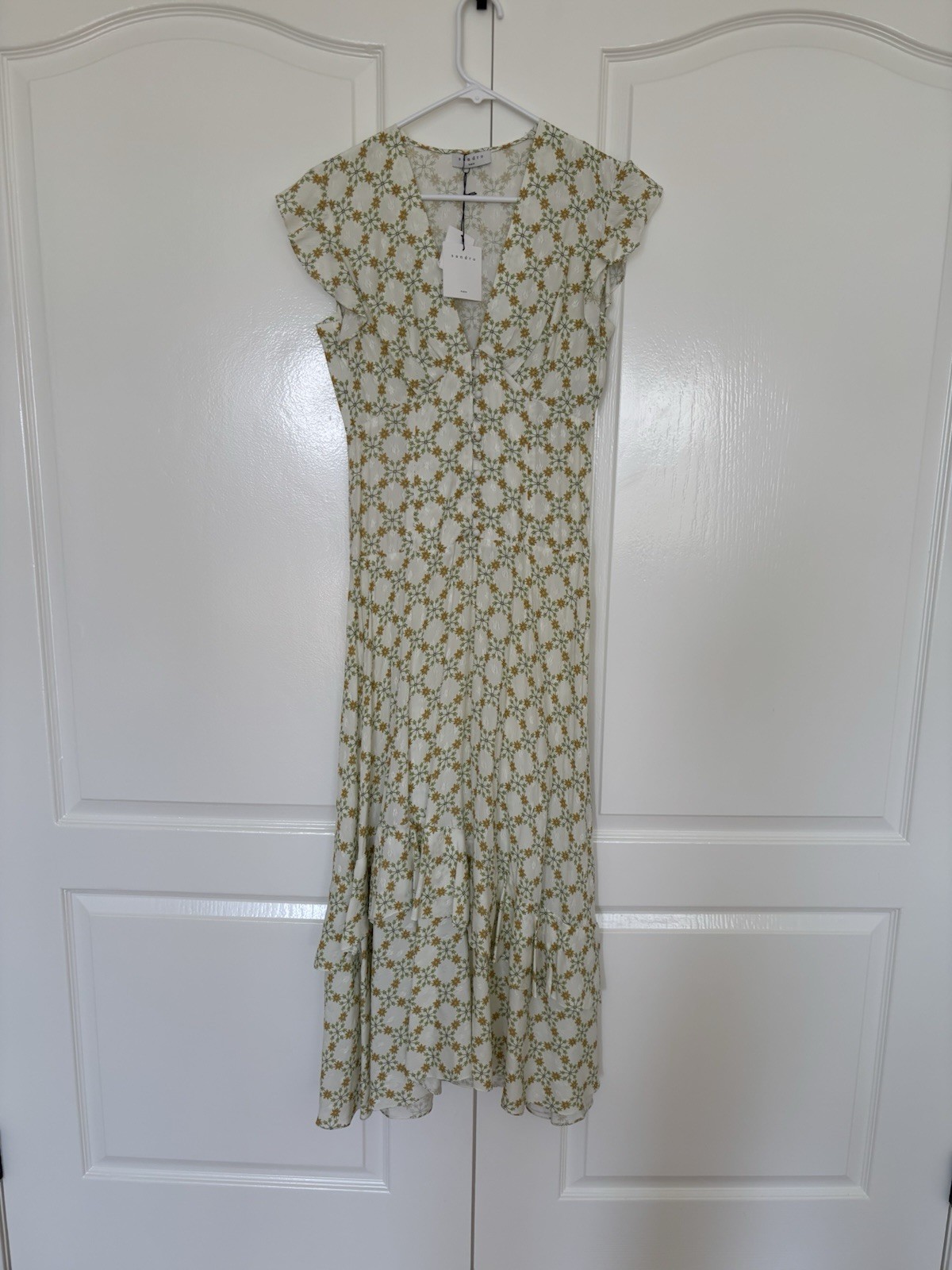Sandro Women’s Floral Midi Dress Printed