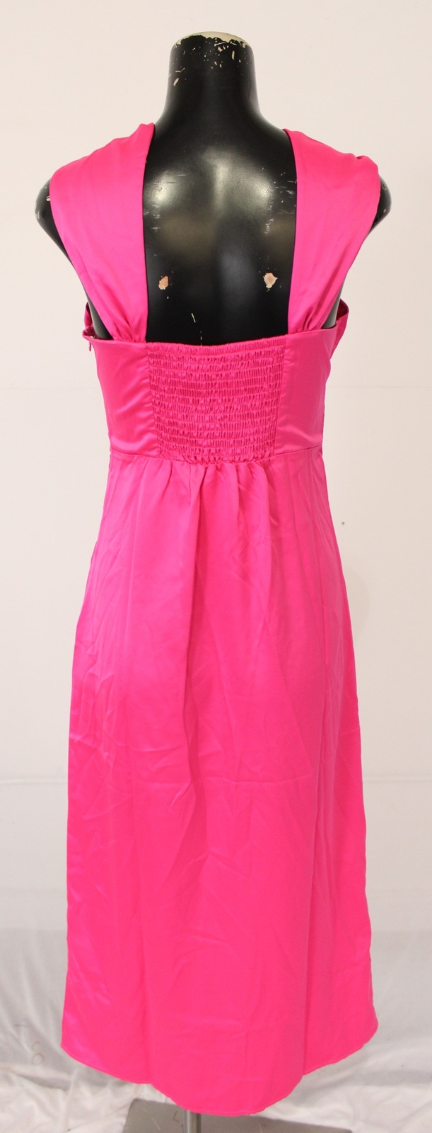 Y.A.S Women’s Lucie Halterneck Maxi Dress NC3 Pink Glo Small (UK:8) NWT