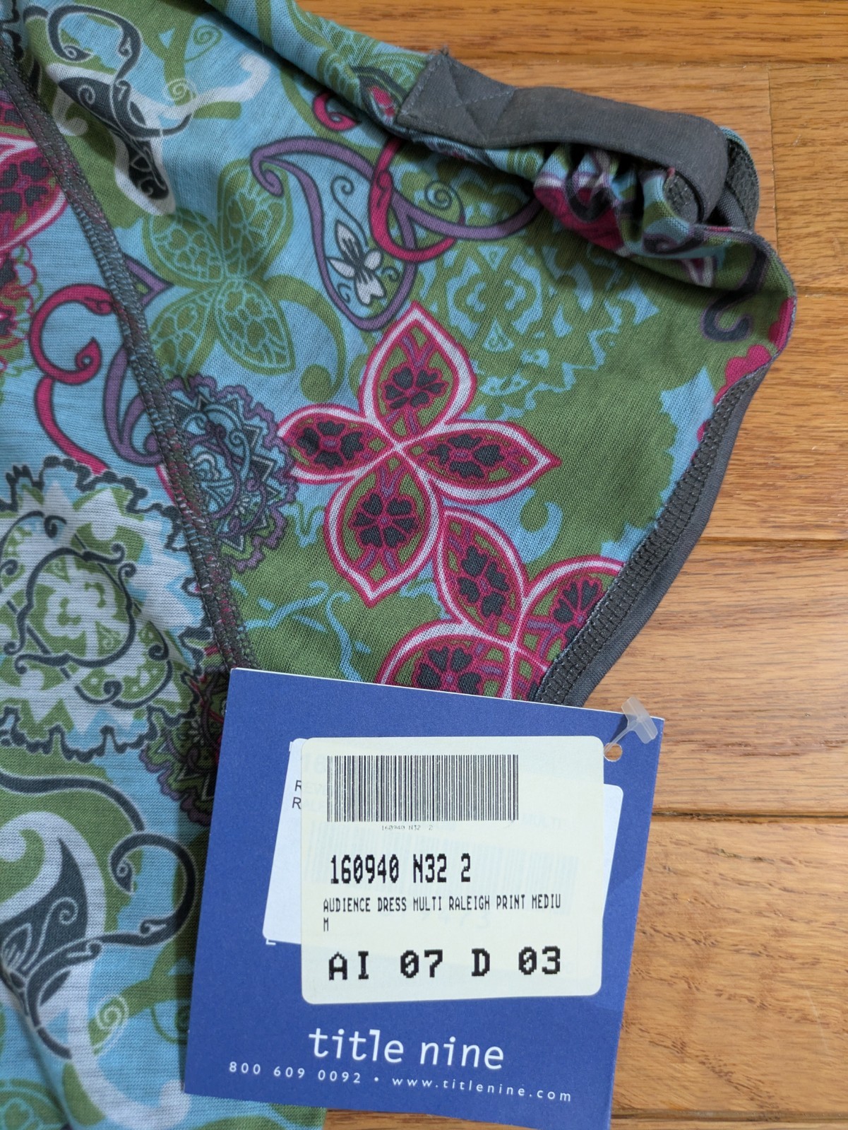 NWT Title Nine Floral Reversible Active Dress – Medium