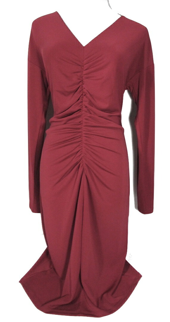 NARCISCO RODRIGUEZ Washable Packable Stretch DRESS Non-Wrinkle Slinky Jersey L