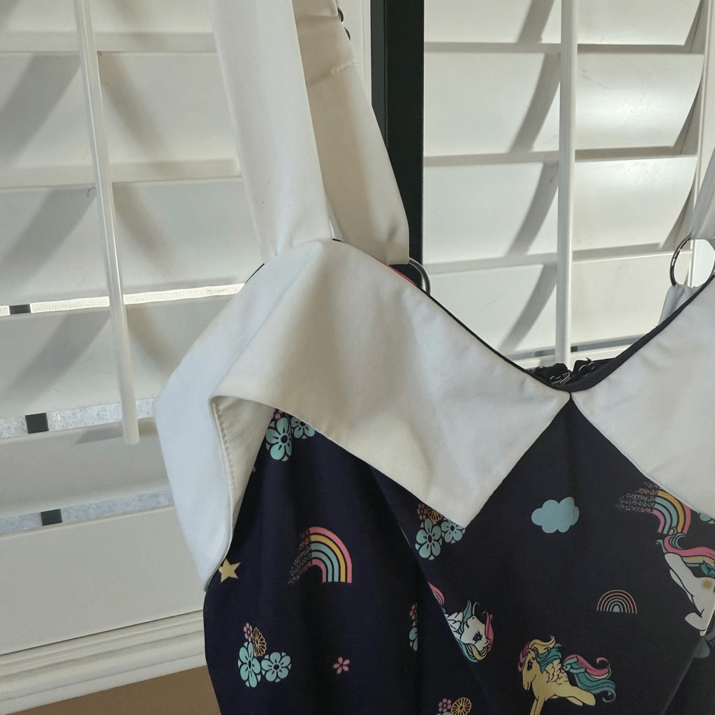 Unique Vintage x My Little Pony Purple Dress Sz M Retro Pinup Rockabilly Kidcore