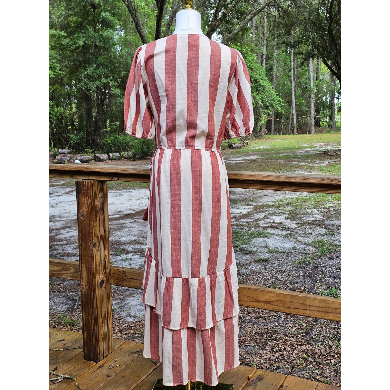 NWT Knox Rose 100% Cotton Dusty Rose/Bone Cottagecore Wrap M