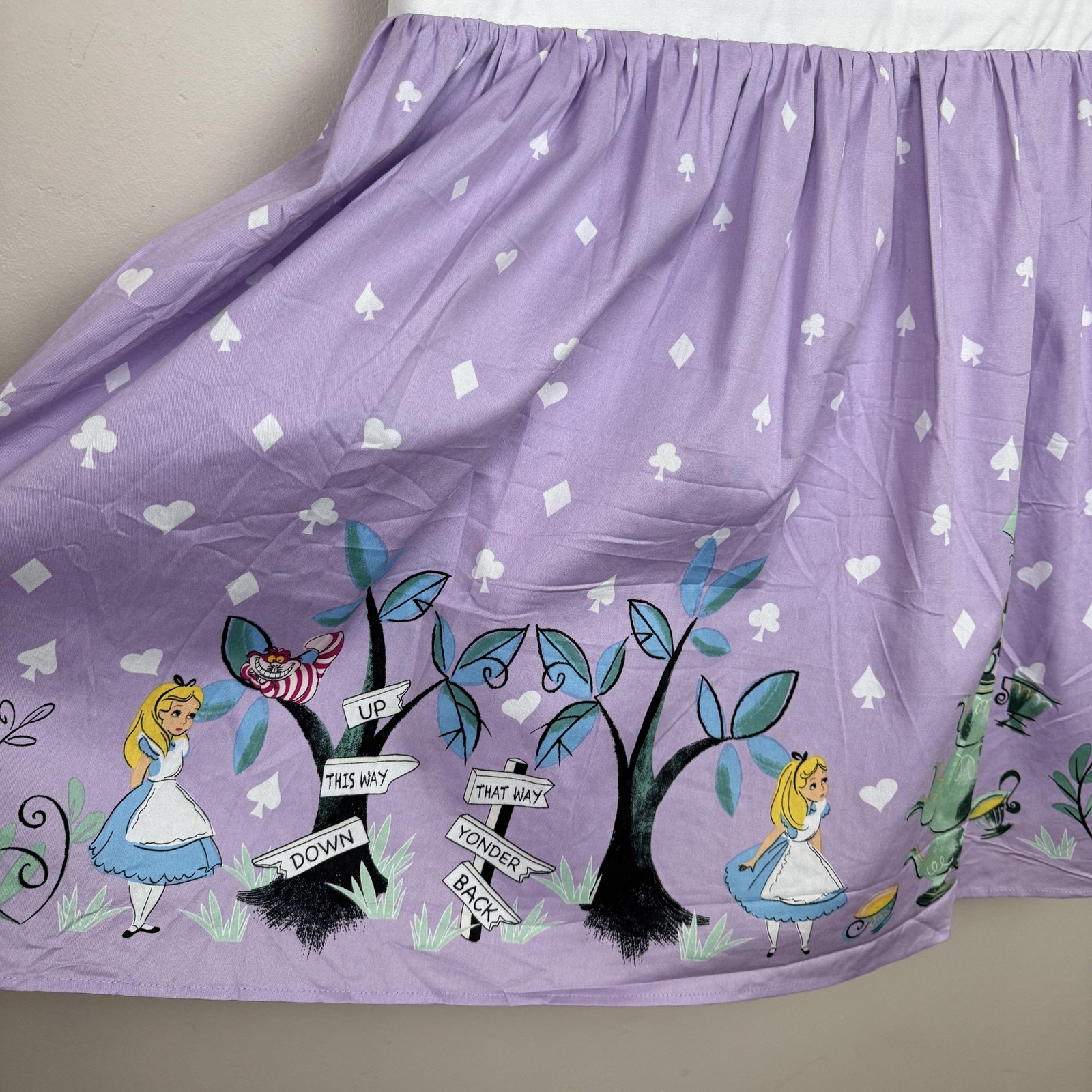 Torrid Disney Alice In Wonderland Dress Womens 18 Tea Party Skater Retro NEW