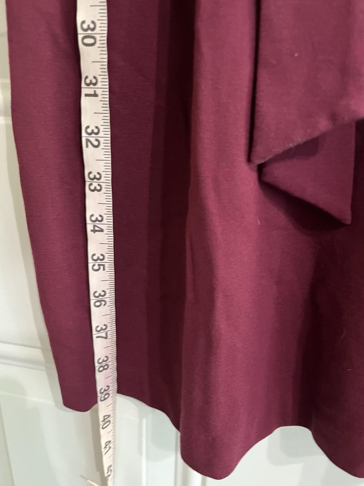 Boden Maroon Belted Mini Dress Women’s 10L Wine Red Preppy Classic Anthropologie
