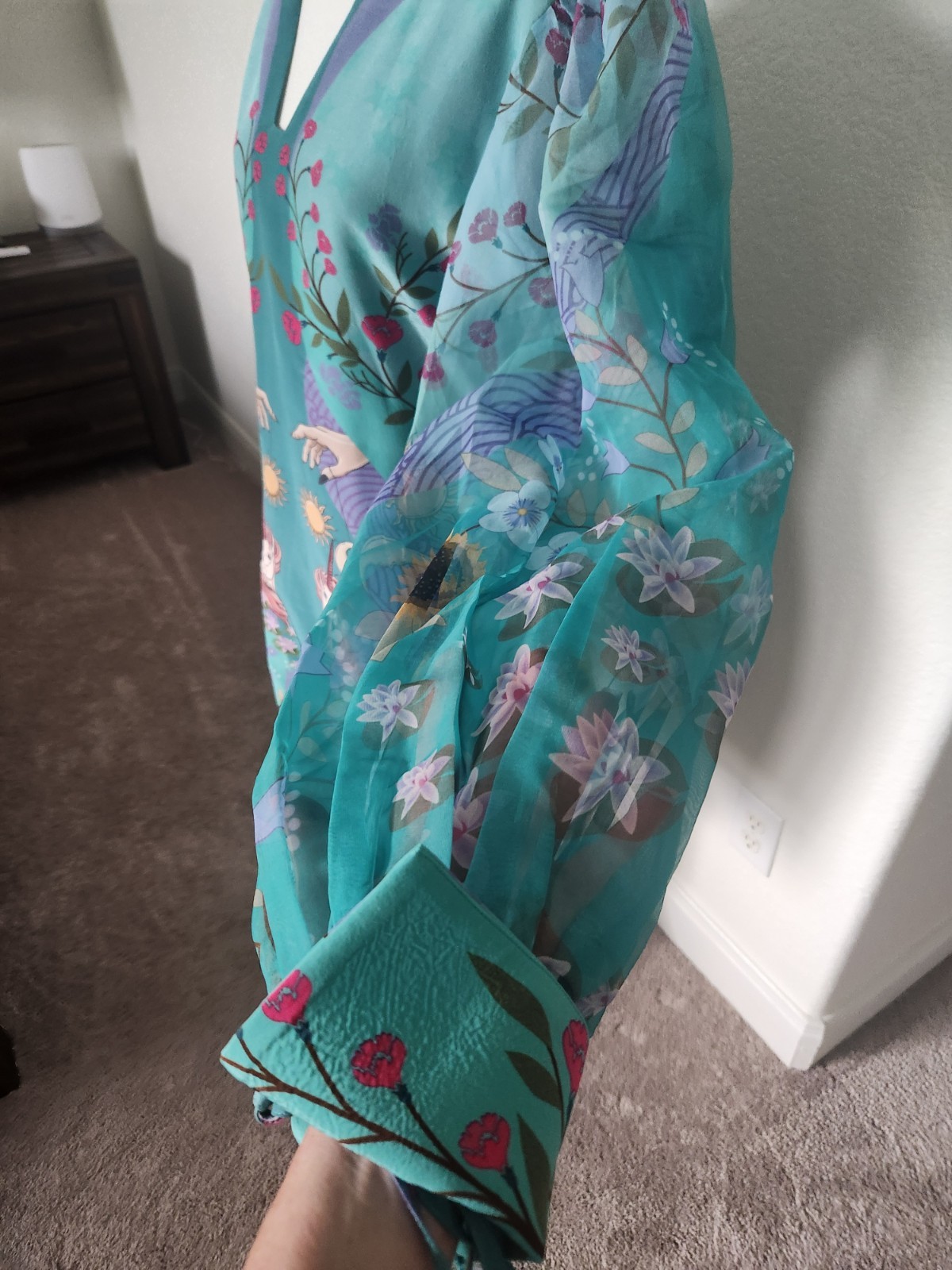 Gorgeous Hand Designed Limerick Dress. Fantasy Themed Fabric