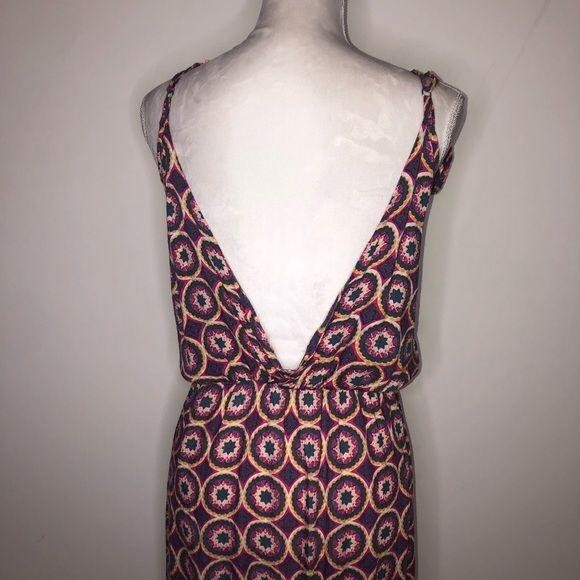 Tiare Dress Womens One Size Pink Gray Hawaii Elastic Waist Straps High Low Aloha