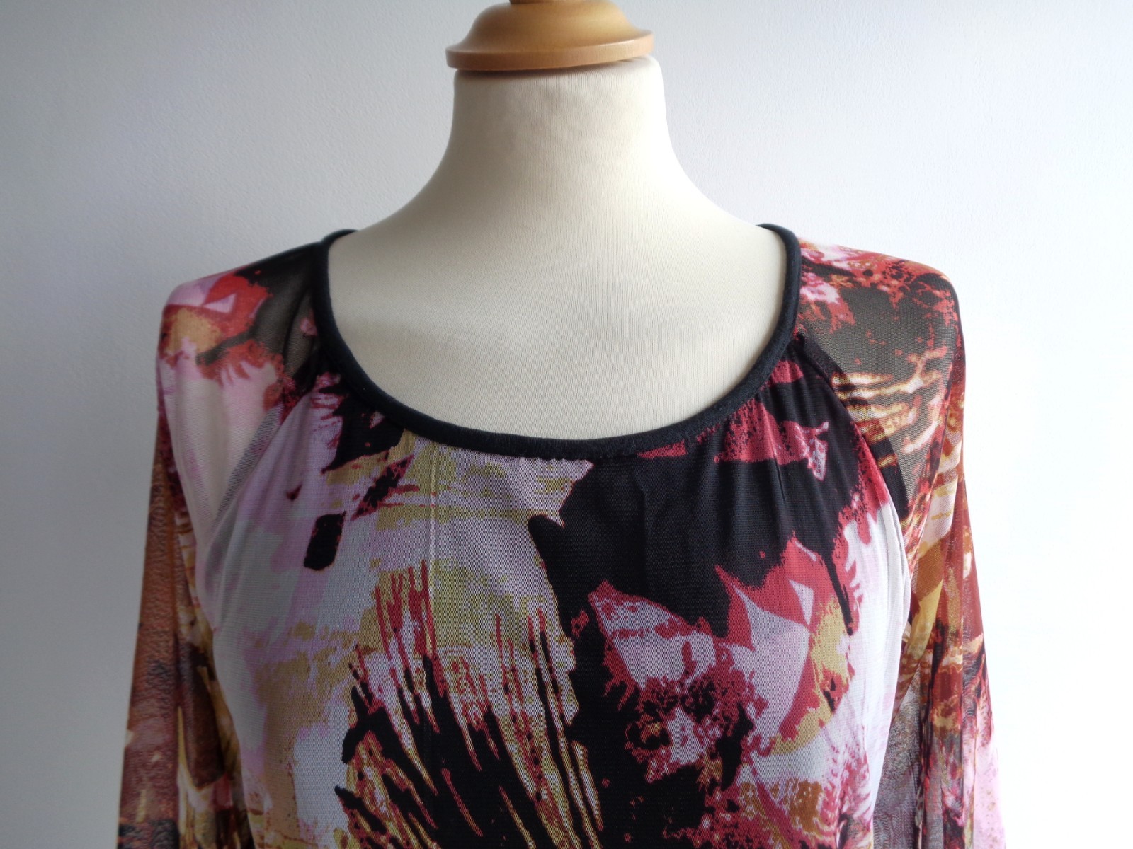 ORIENTIQUE Black Yellow Pink Boho Dress Size 10