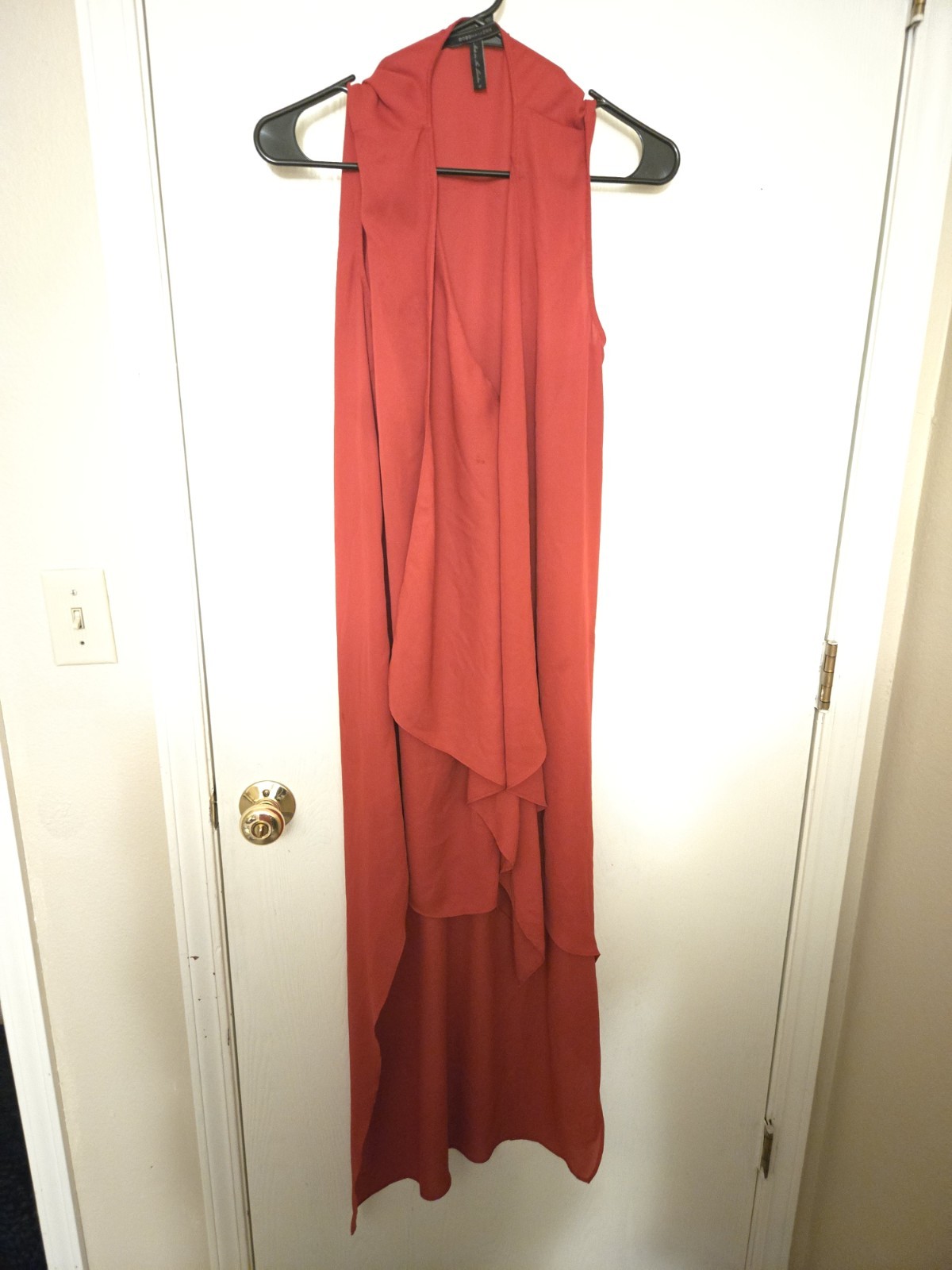 red summer dress ankle length