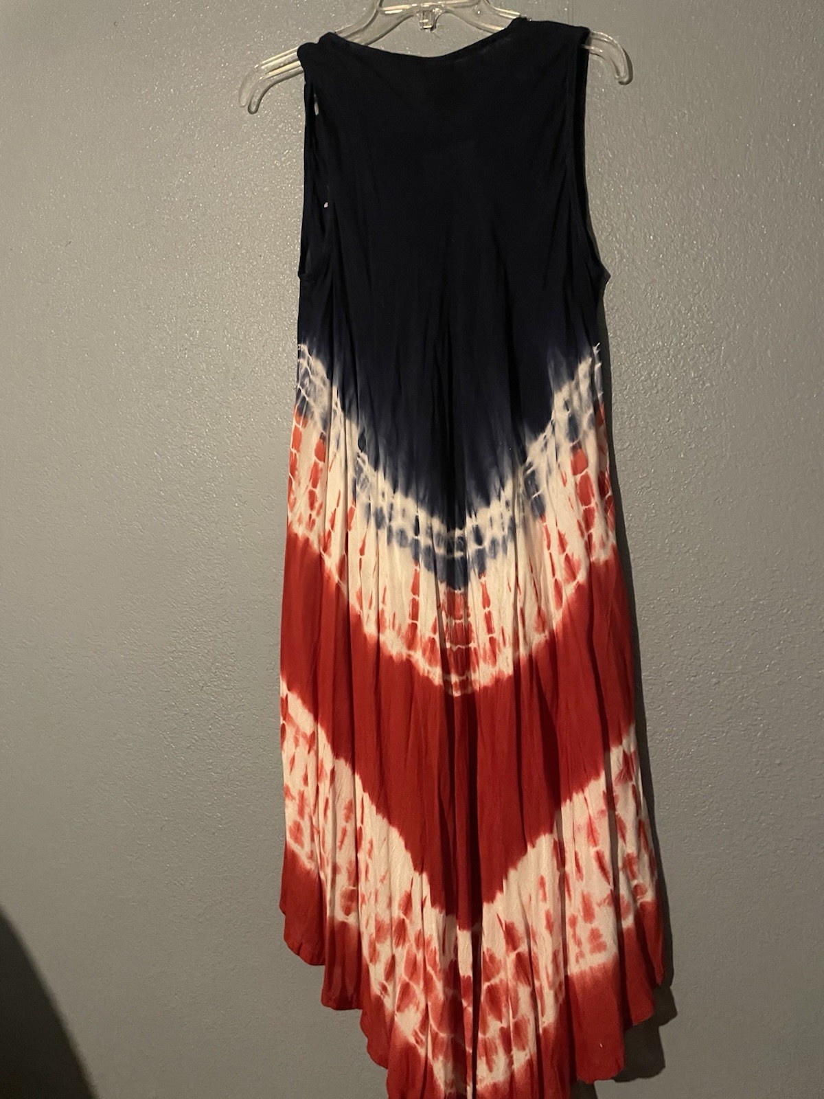 Seven Islands American Flag Shift The-Dye Dress OS New