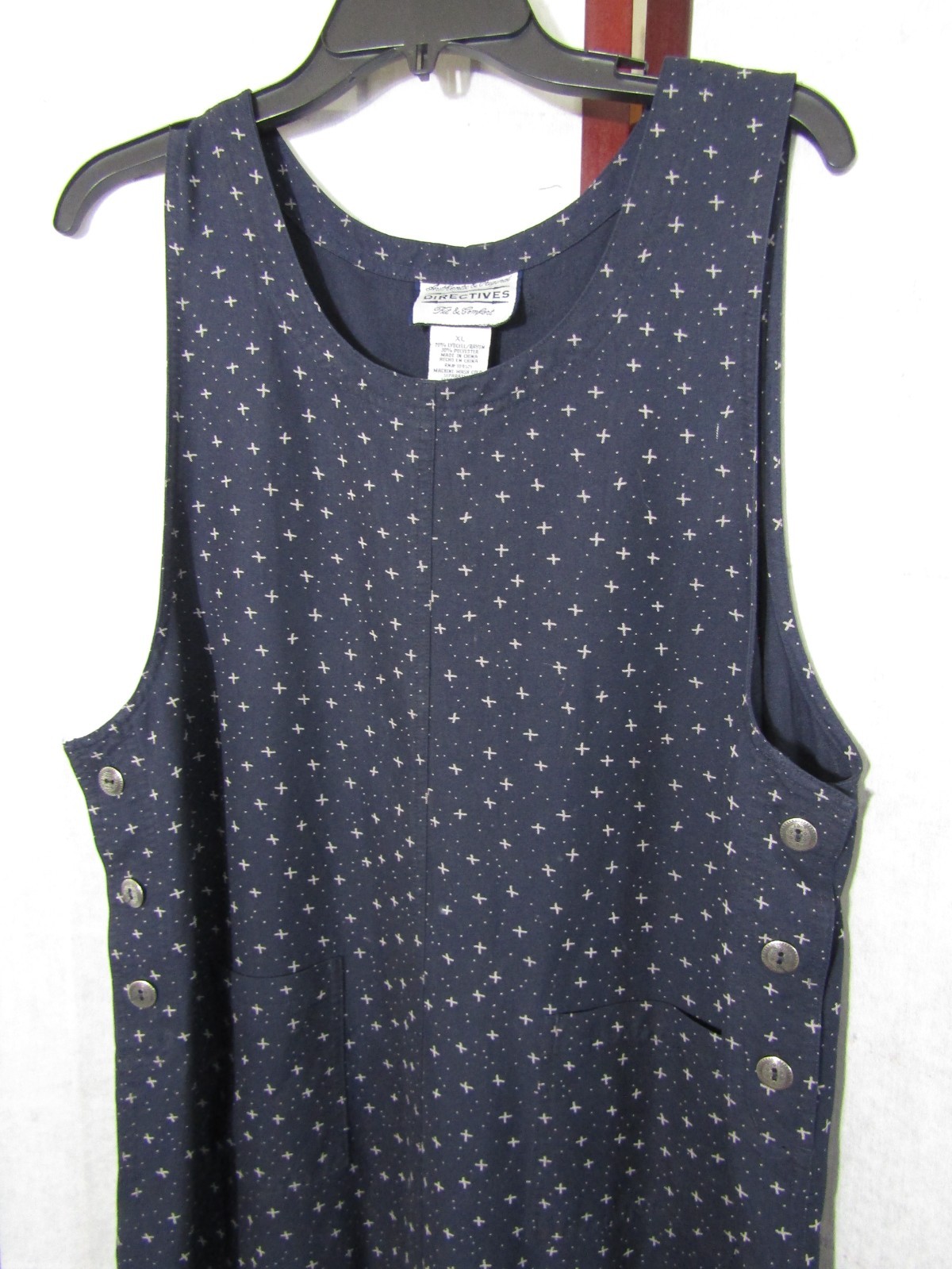 Directives Fit & Comfortable Rayon/Polyester Jumper Sleeveless Dress Women’s XL