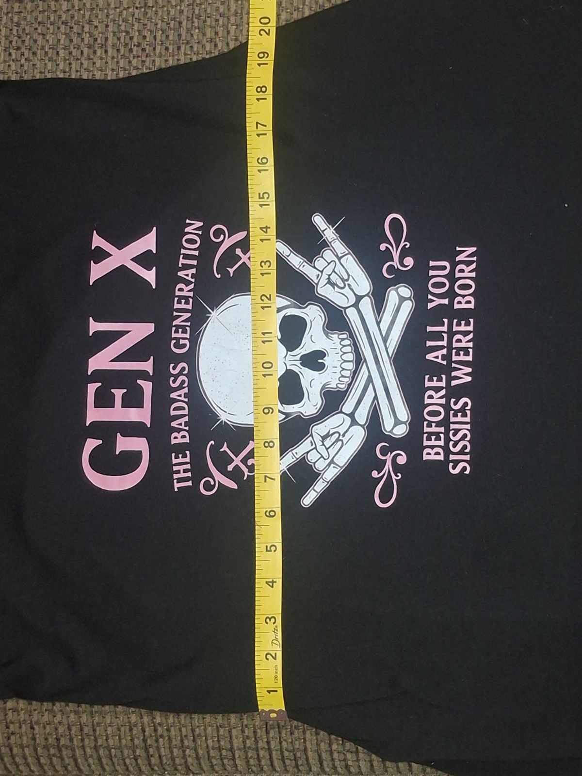 Gen X Badass Generation Dress Black Graphic Tank Dress With Pockets Size XL