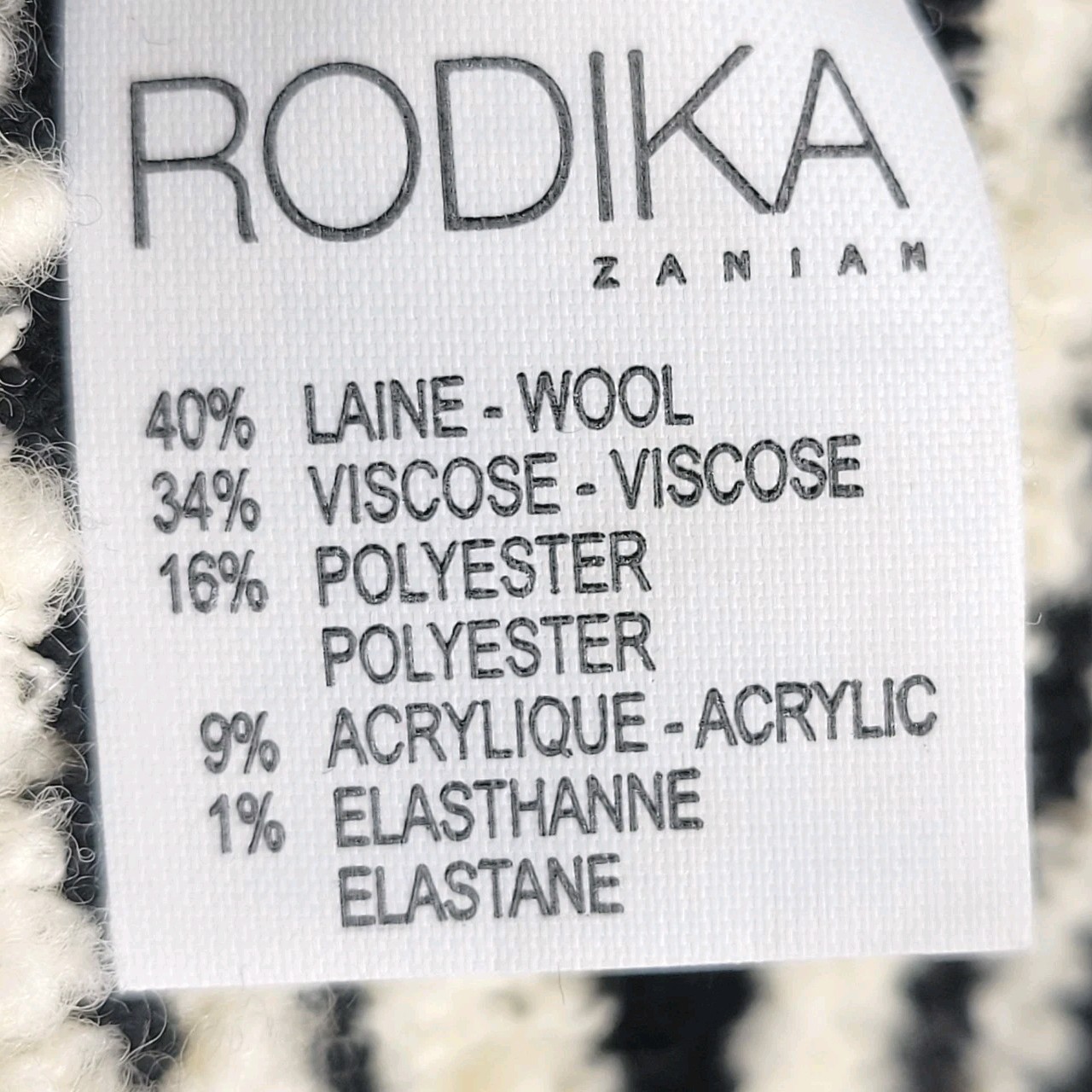Rodika Zanian Paris Wool Blend Knit Mini Sweater Dress S Parisian Chic