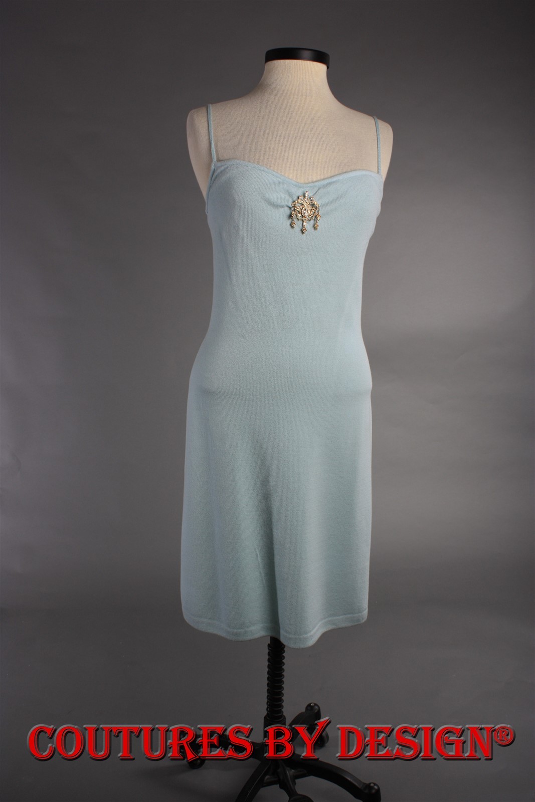 St John Knits Santana Flared Spaghetti Strap Dress Mint Size 6