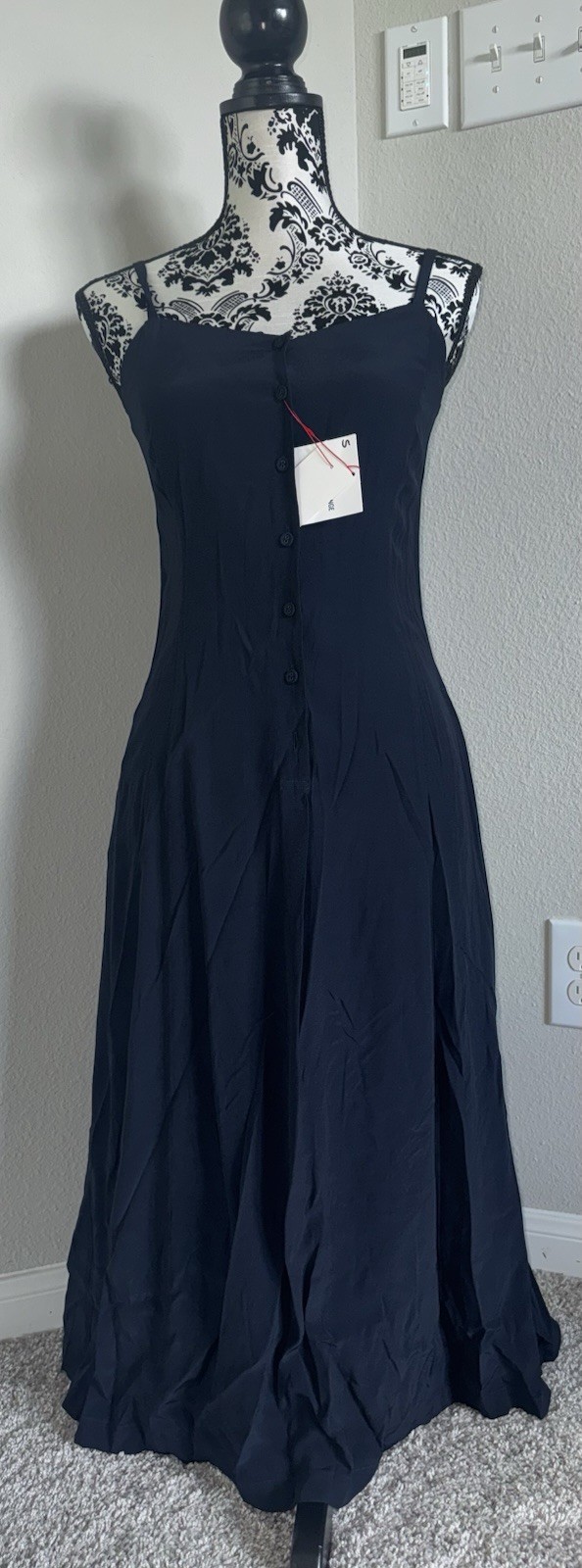 NWT UNIQLO x INES DE LA FRESSANGE PARIS Georgette Camisole Dress Sz XS SOLDOUT