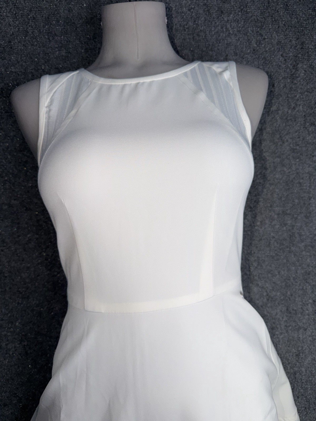 A/x Armani Exchange White Sleeveless Mini Dress Size 2 Women’s