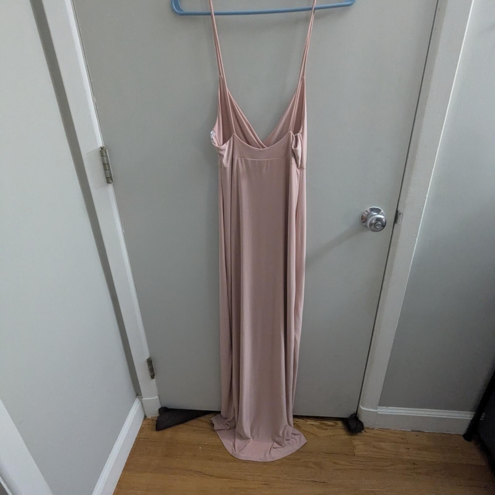 New Size 6 Missguided Blush Pink Formal Dress Prom Hoco Wedding Guest Black Tie