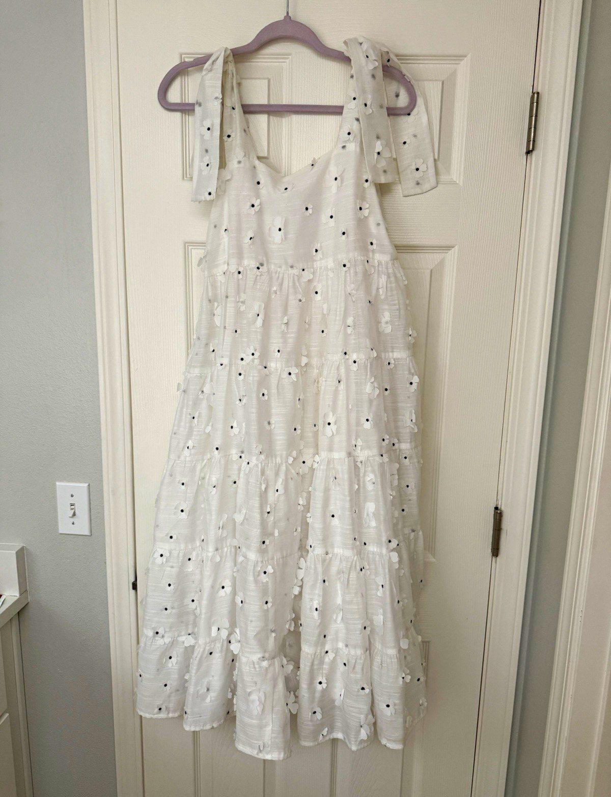 Sister Jane White Midi A-Line Dress Size M