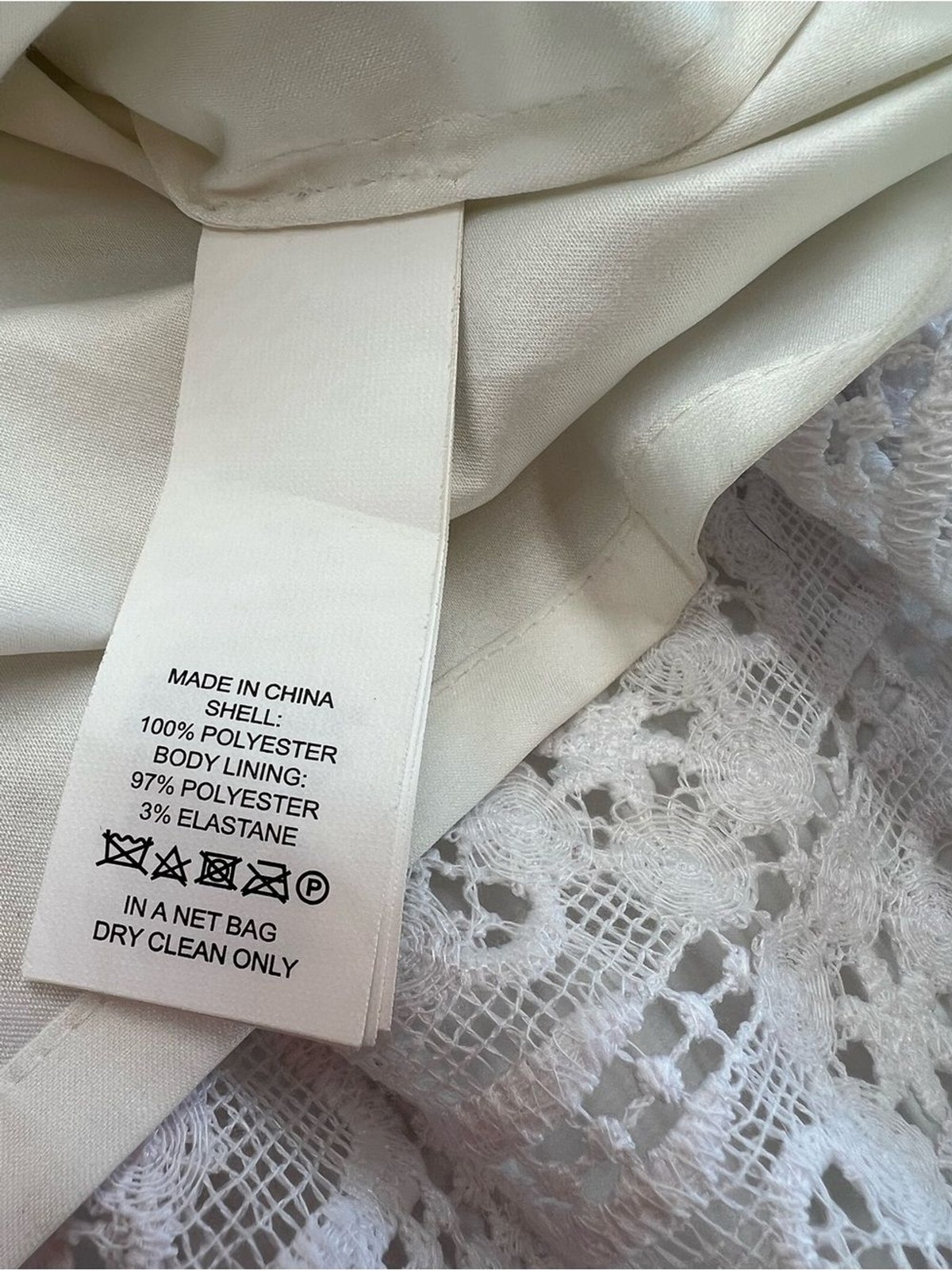 Kate Spade Lace Ruffle Hem Shift Dress in White Sz 4