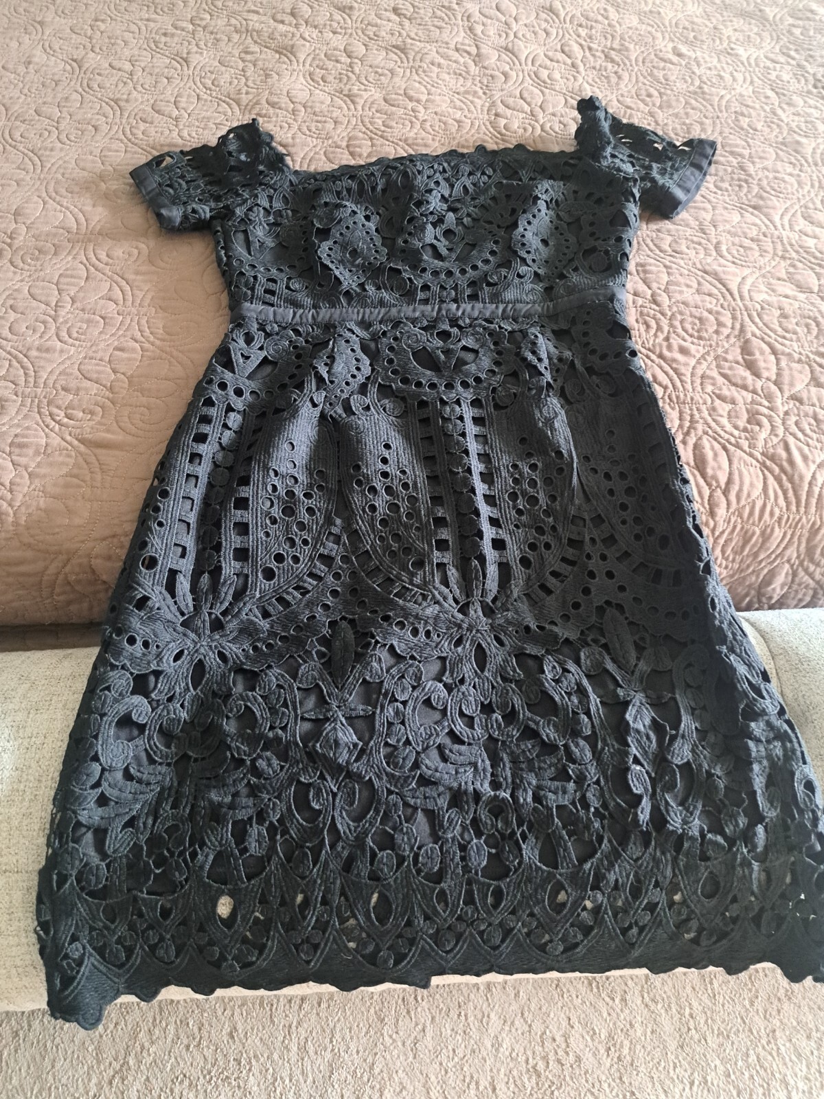 Nsr Black Lace Dress