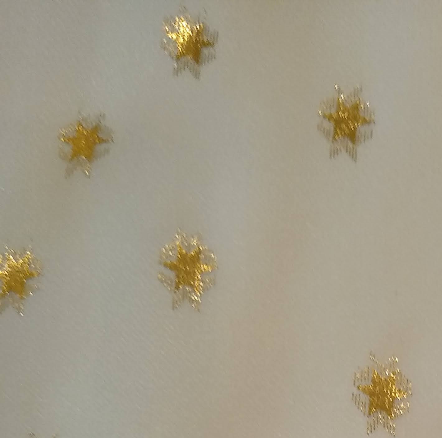 Bisou Bisou White Metallic Gold Stars Celestial Galaxy Slip Dress NWT Size S