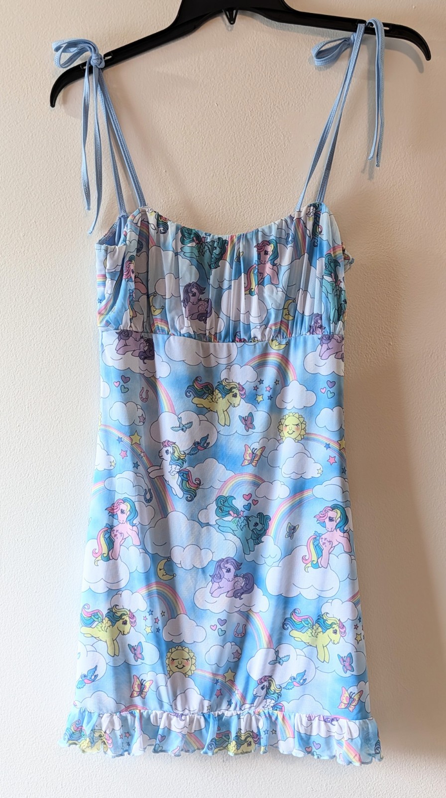 NWT Dolls Kill x My Little Pony Rainbow Chaser Mesh Mini Dress Size Large