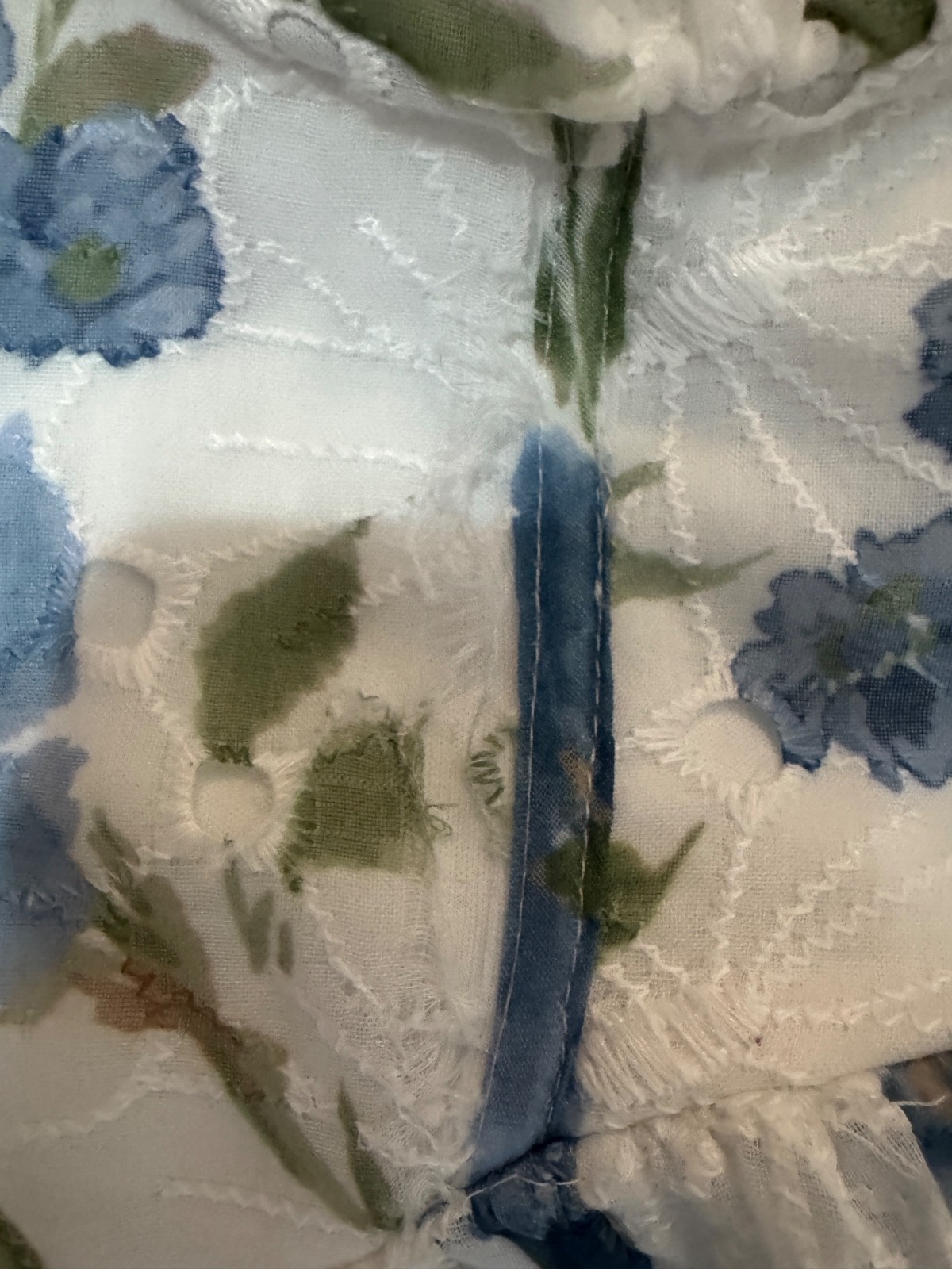 Jessica Simpson- Blue Floral Eyelet Lace Bustier Midi Dress Corset Cottagecore