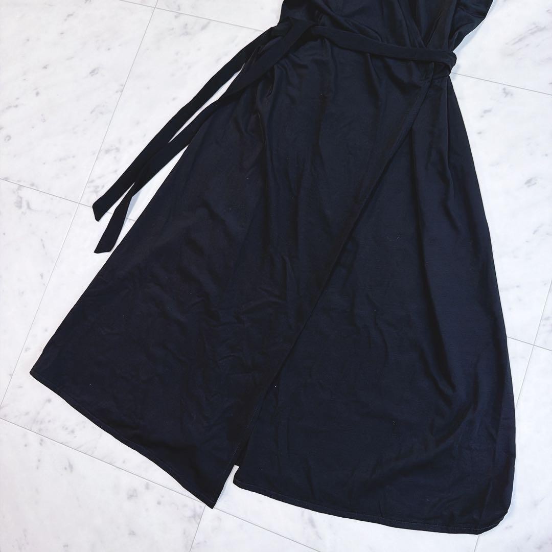 USED FENDI FF BUCKLE LOGO SHOULDER DRESS, WRAP DESIGN, MADE IN ITALY. GOOD