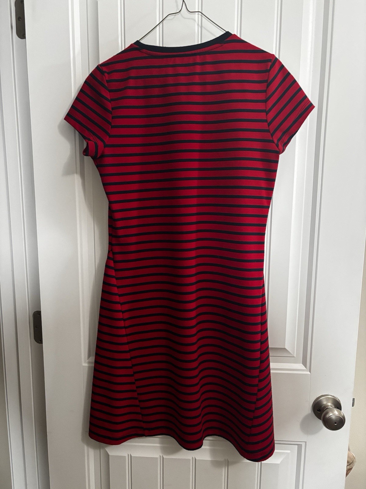 The Limited Red & Blue Striped A Line Dress