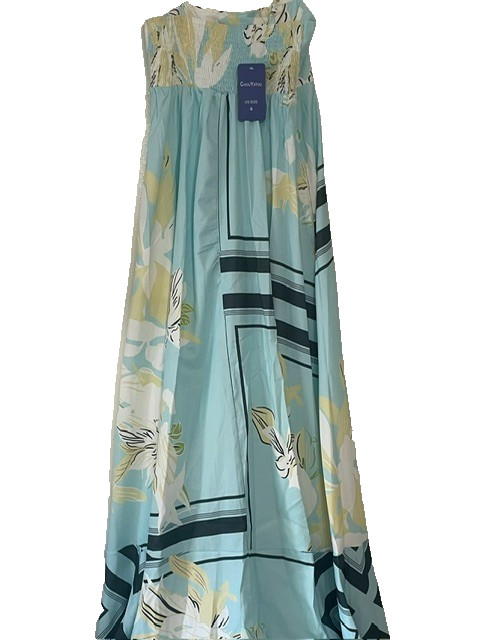 Womens Summer Maxi Dress Casual Sleeveless Square Neck Beach Long Dress Size S