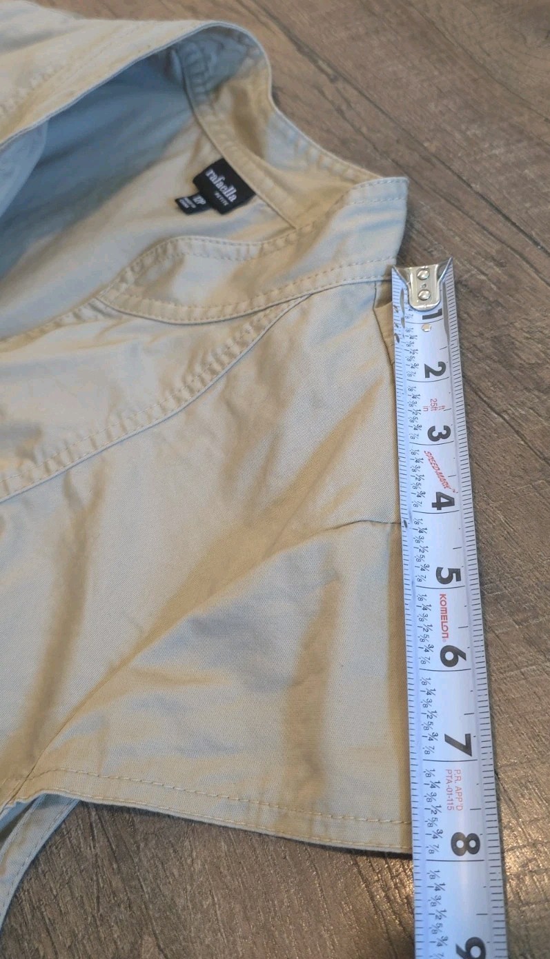 Rafaella Women’s Khaki Canvas Button Up Cotton Stretch Cargo Dress Size 12P